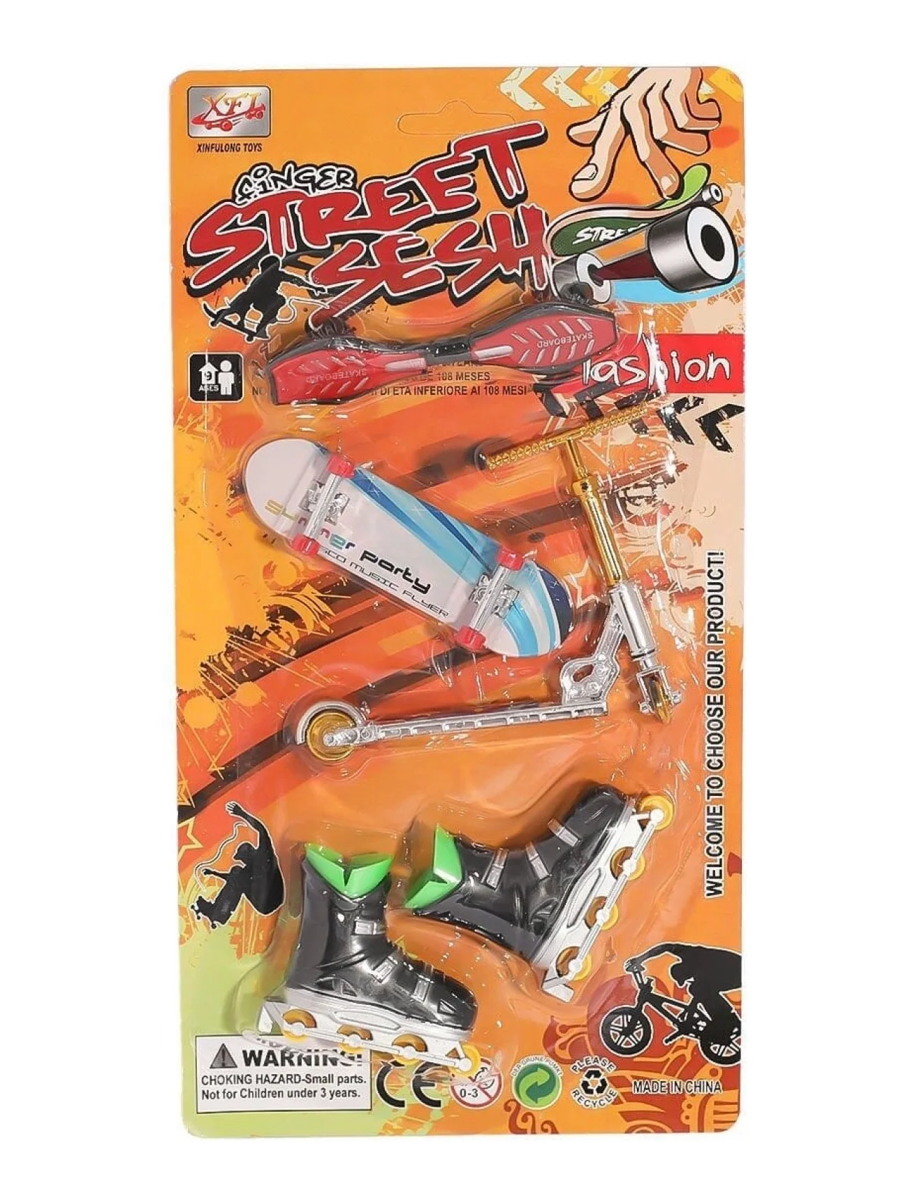 KZL-012-A7 Kartela Kaykay Paten Scooter Oyun Seti -Kızılkaya