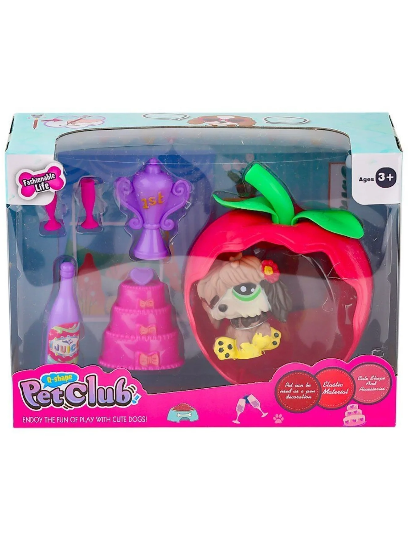 KZL-CL2103 1-4  Elmalı Pet Star Oyun Seti -Kızılkaya Oyuncak