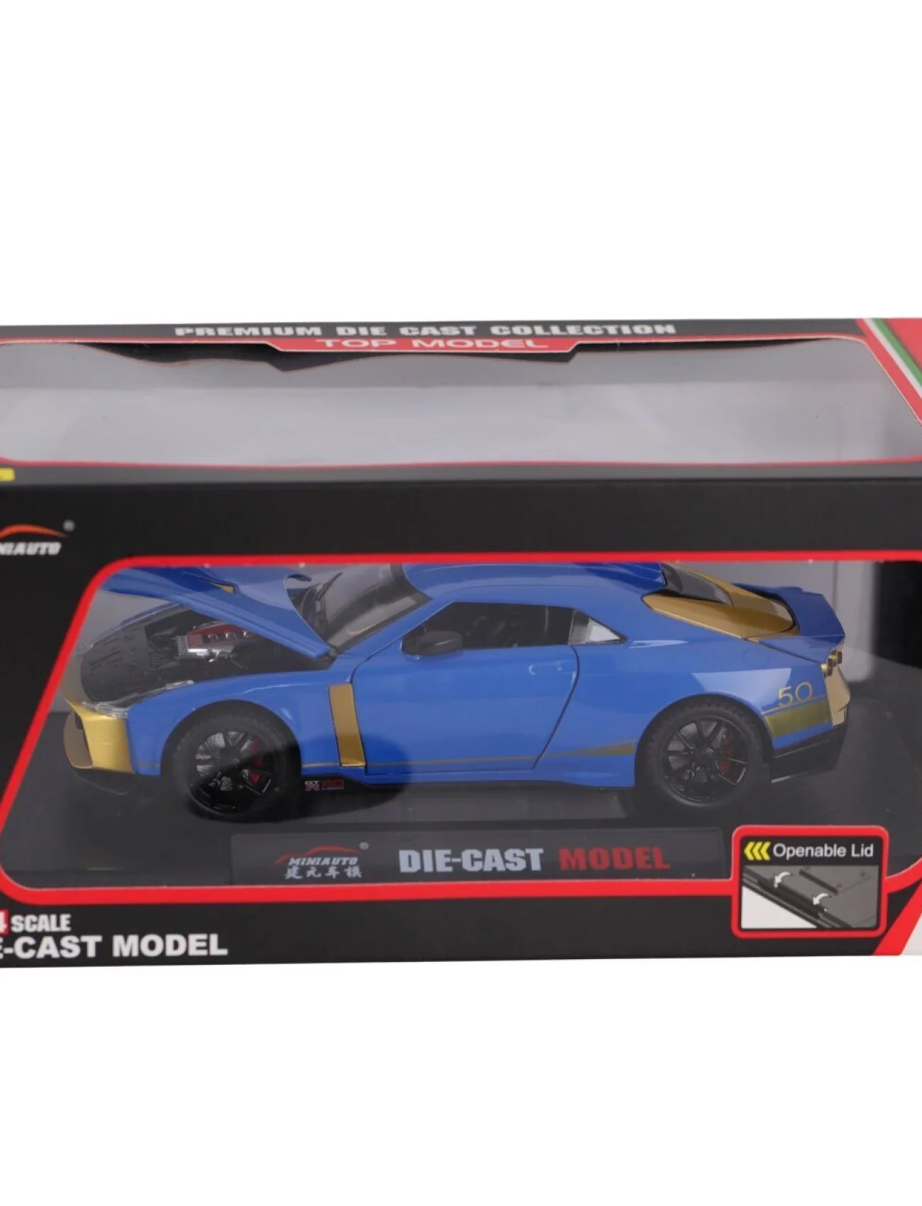 KZL-DC24243 NISSAN GTR 1:24 ISIKLI SESLI KUTULU 18