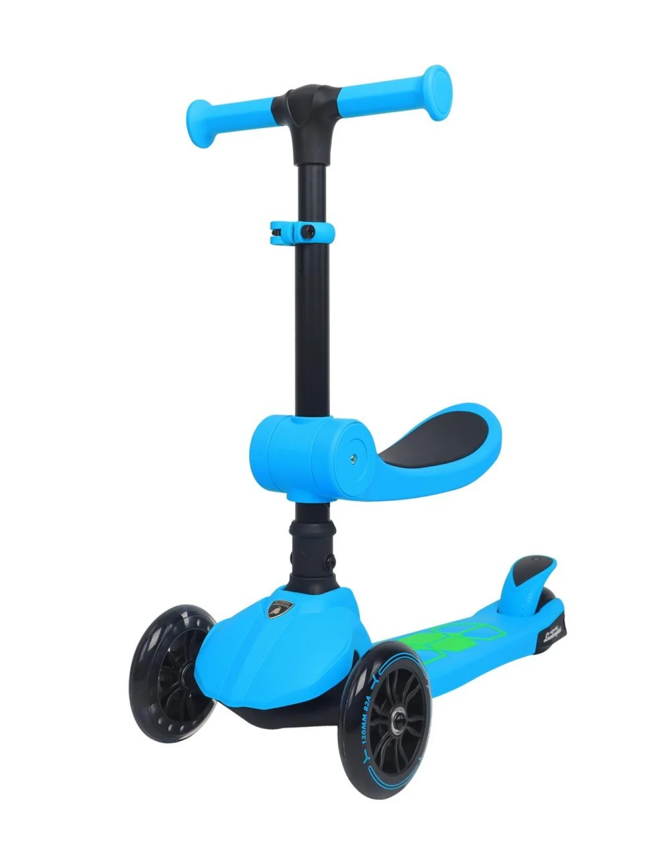 L52IN1-B LAMBORGHİNİ LİSANSLI KATLANIR OTURAKLI IŞIKLI SCOOTER MAVİ