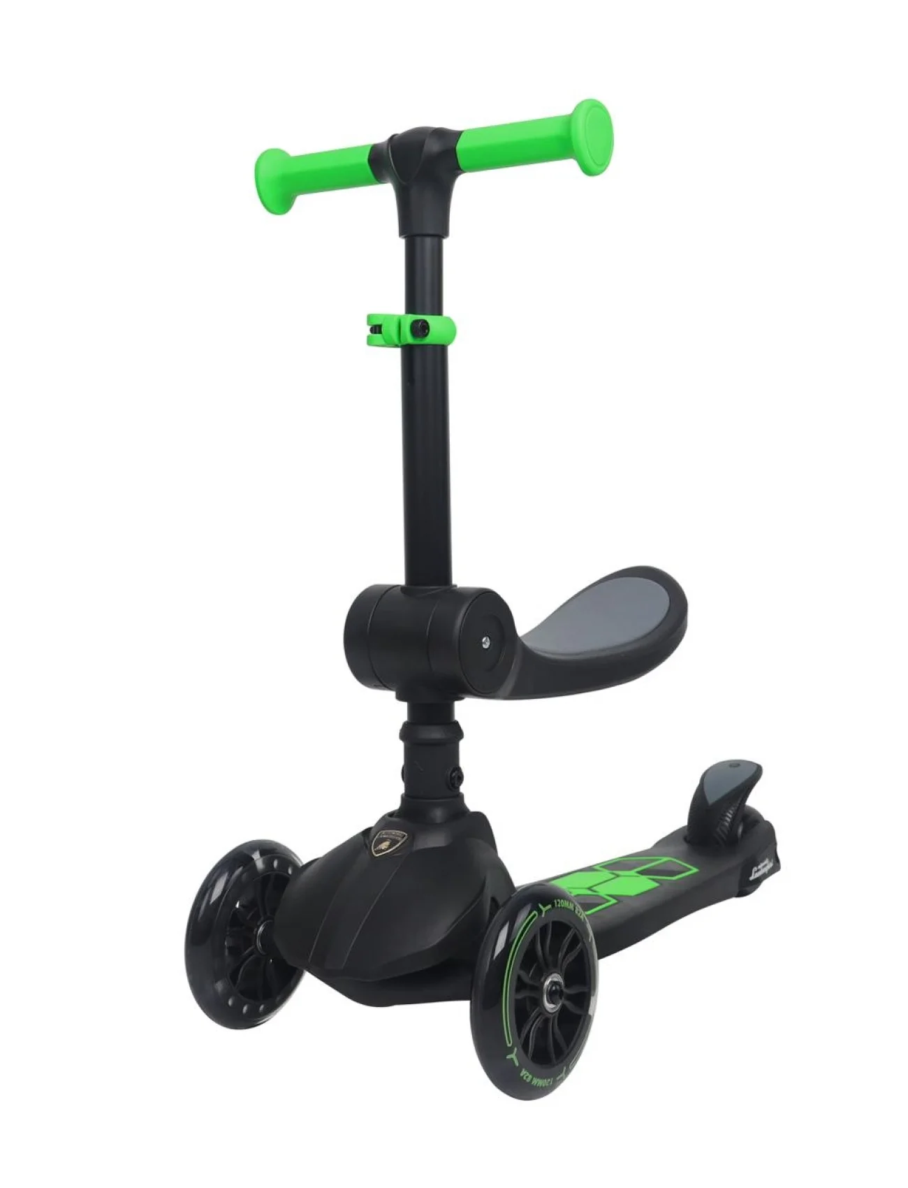 L52IN1-BK LAMBORGHİNİ LİSANSLI KATLANIR OTURAKLI IŞIKLI SCOOTER SİYAH