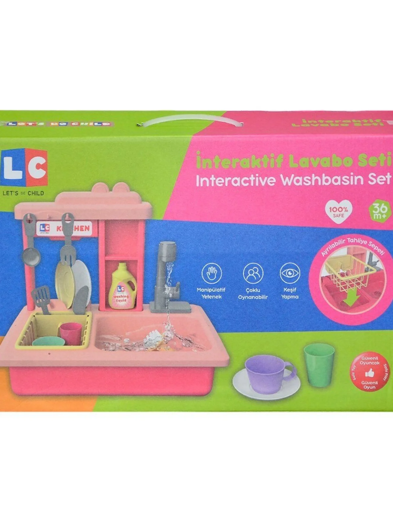 LC-30916 Lets be Child - Pilli İnteraktif Lavabo Seti 21 Parça