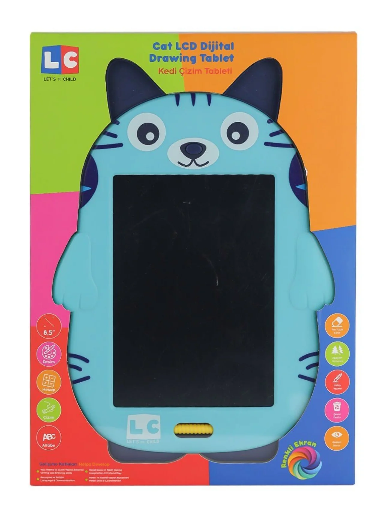 LC-31070 Kedi Çizim Tableti 8.5 inç