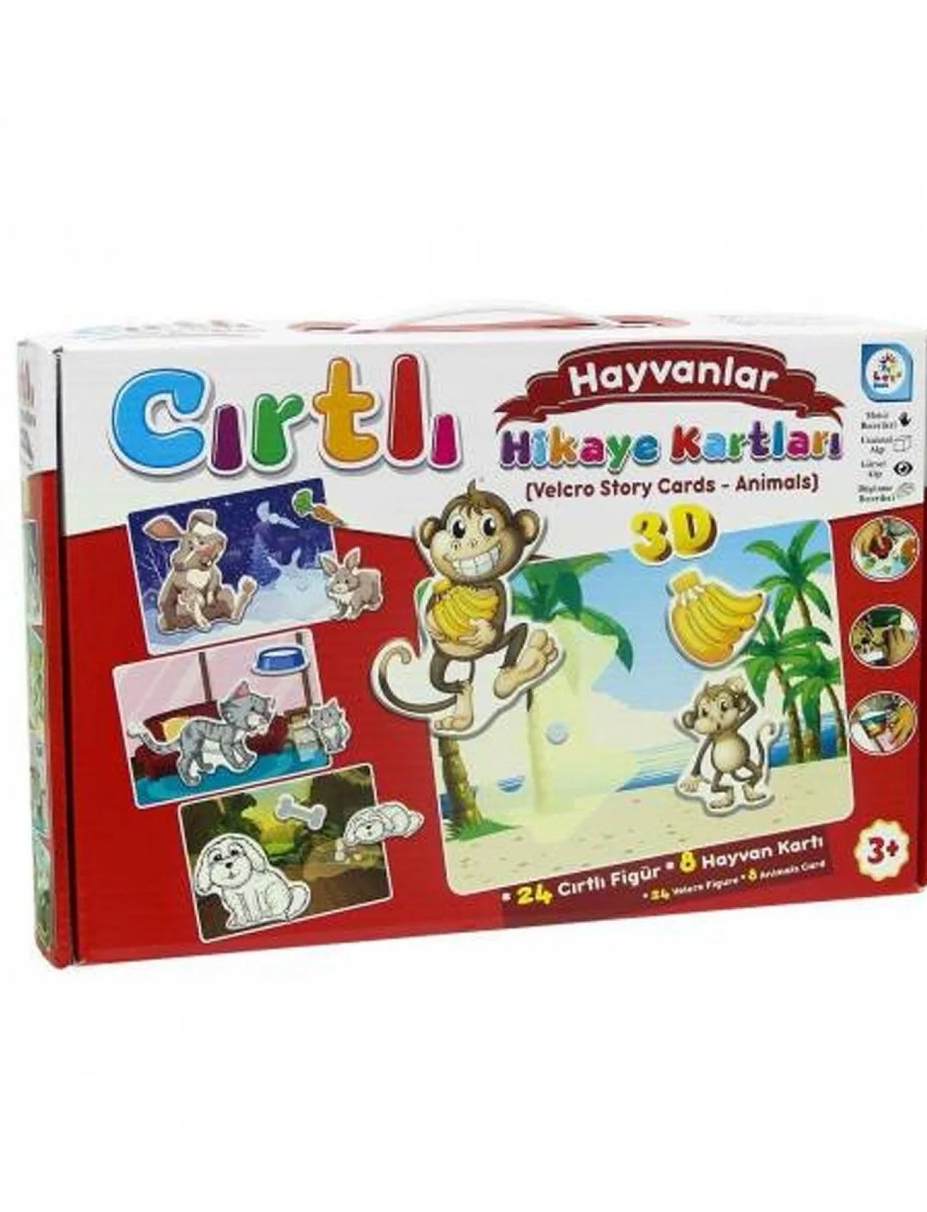 LC7205 Laço, Cırtlı Hikaye Kartları Hayvanlar