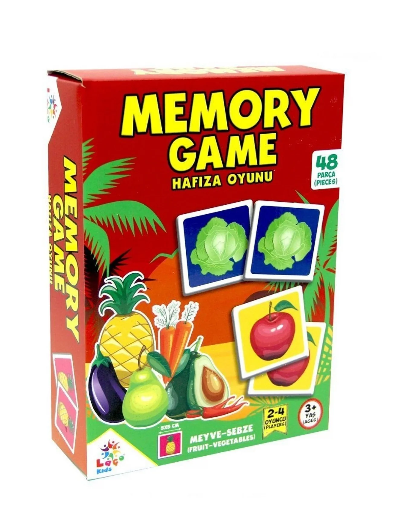 LC7231 Laço, Hafıza Oyunu, Meyve - Sebze / +3 yaş