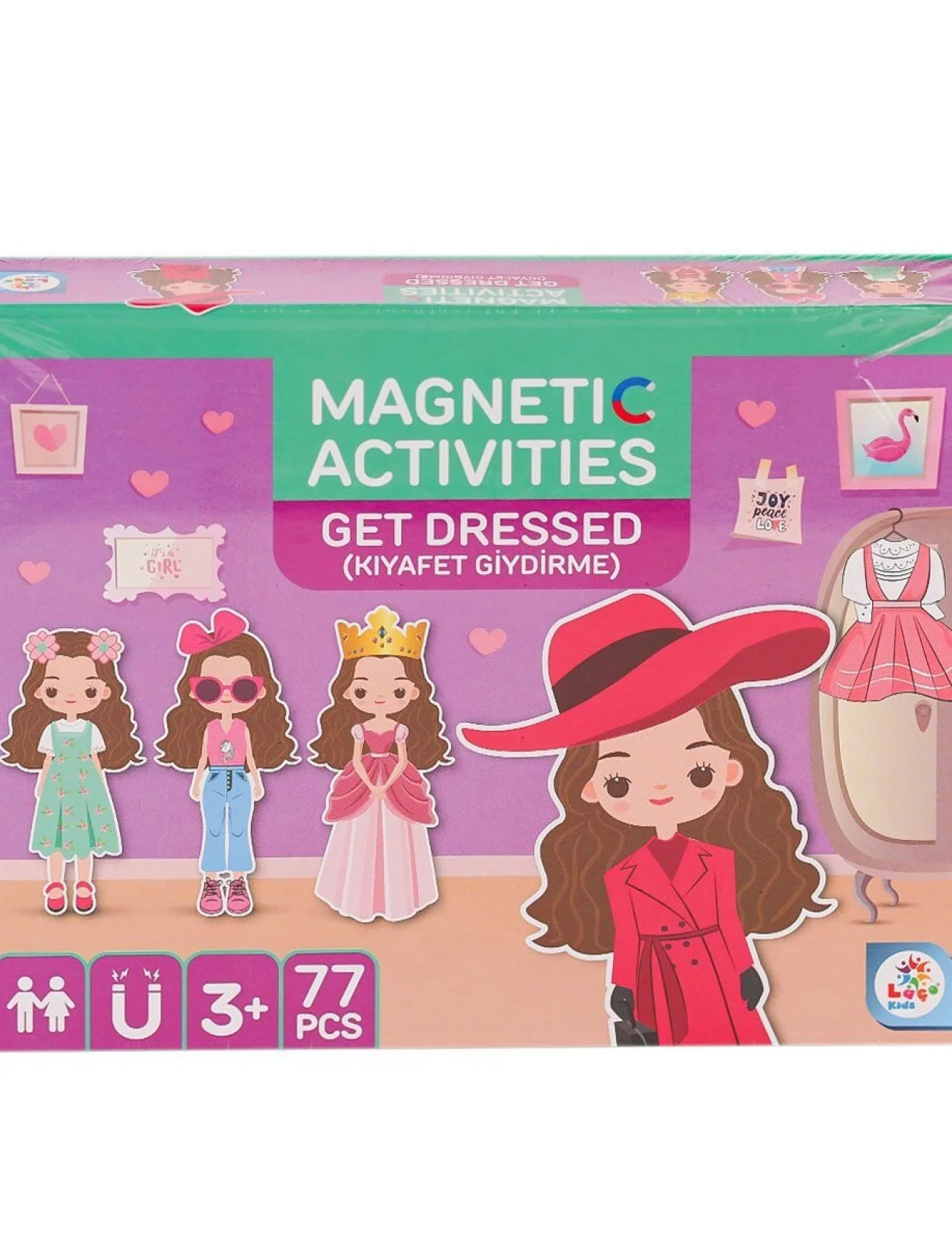 LC7982 Manyetik Aktivite Kız Kıyafet Giydirme -Laçokids