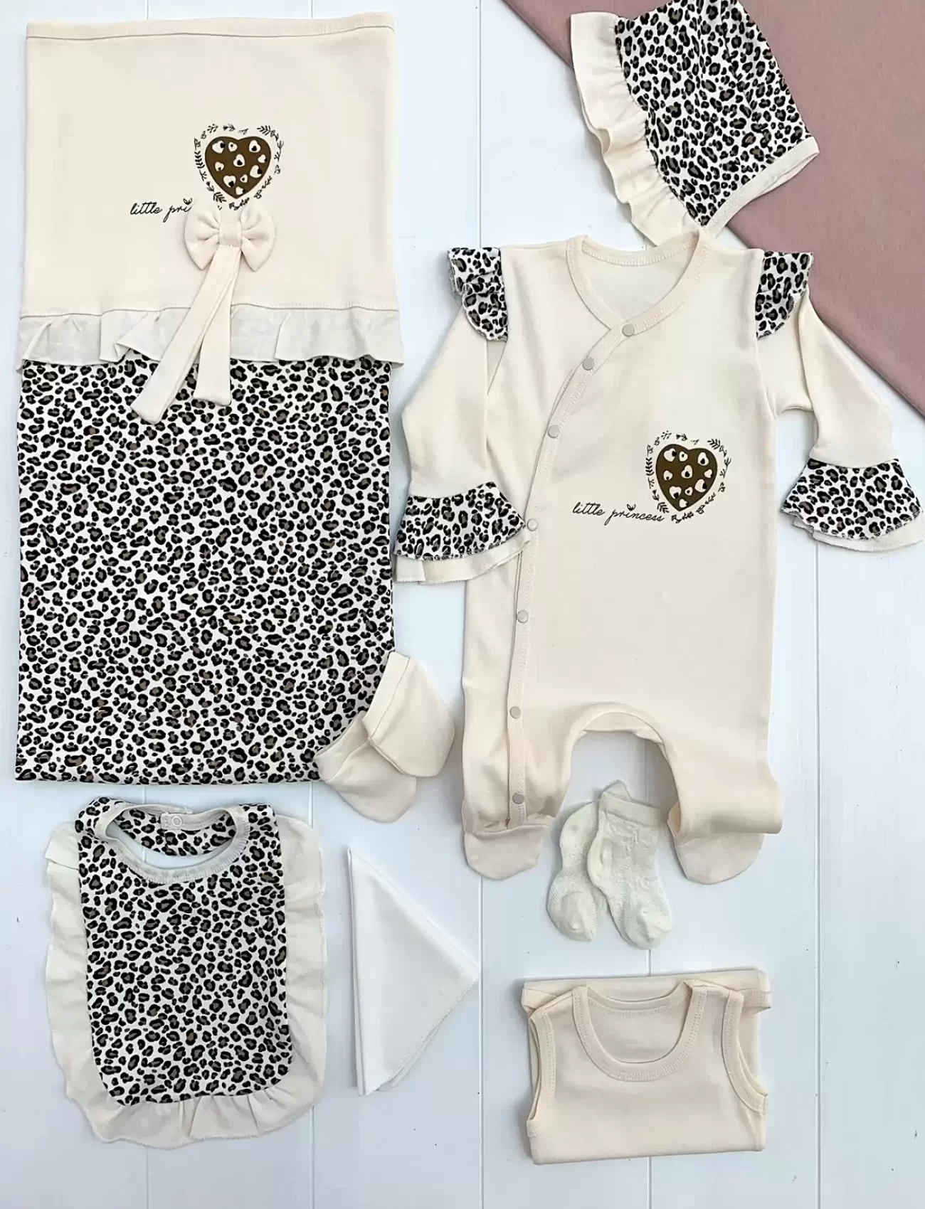 Leopar 8li Set Yeni Doğan 0-3 AY