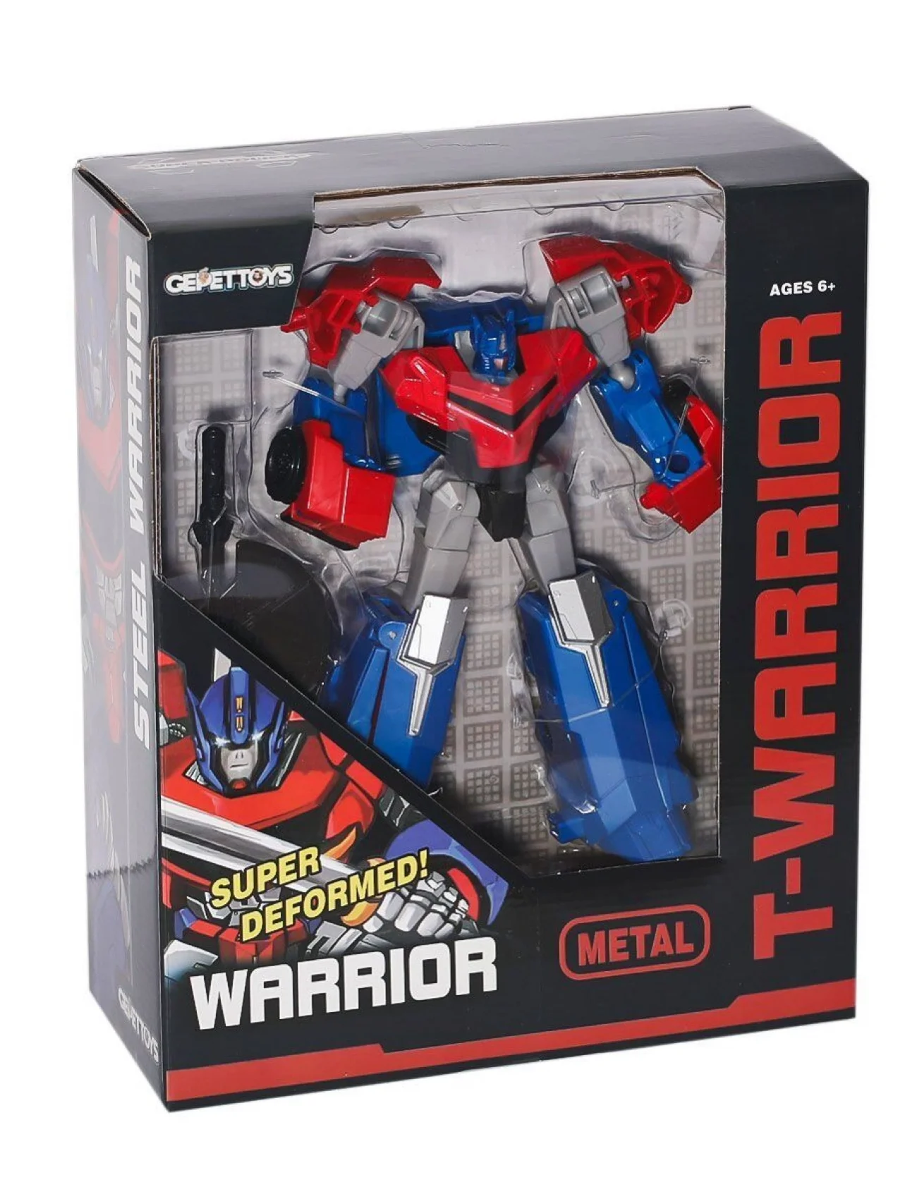 LJ1652 Metal Gövdeli Dönüşebilen Robot -Gepettoys