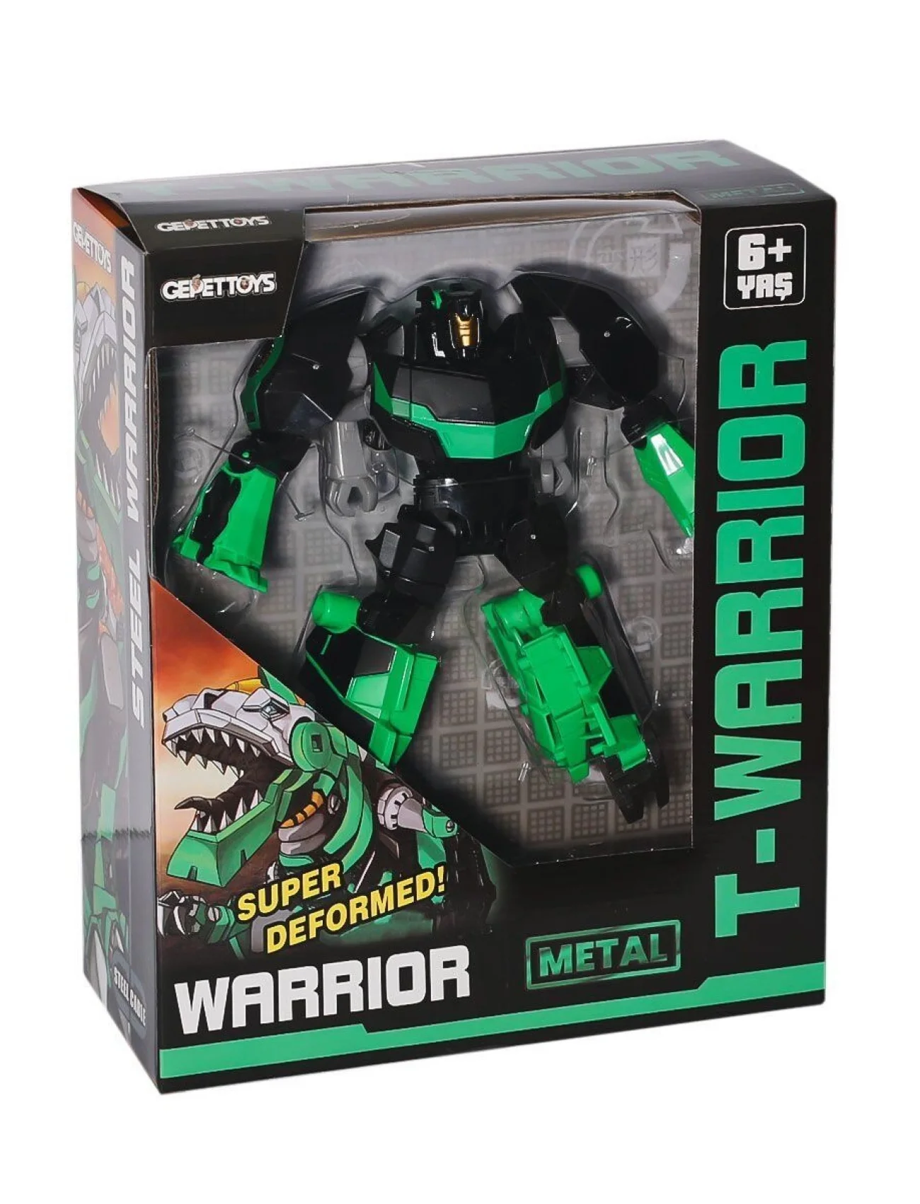 LJ1653 Metal Gövdeli Dönüşebilen Robot -Gepettoys