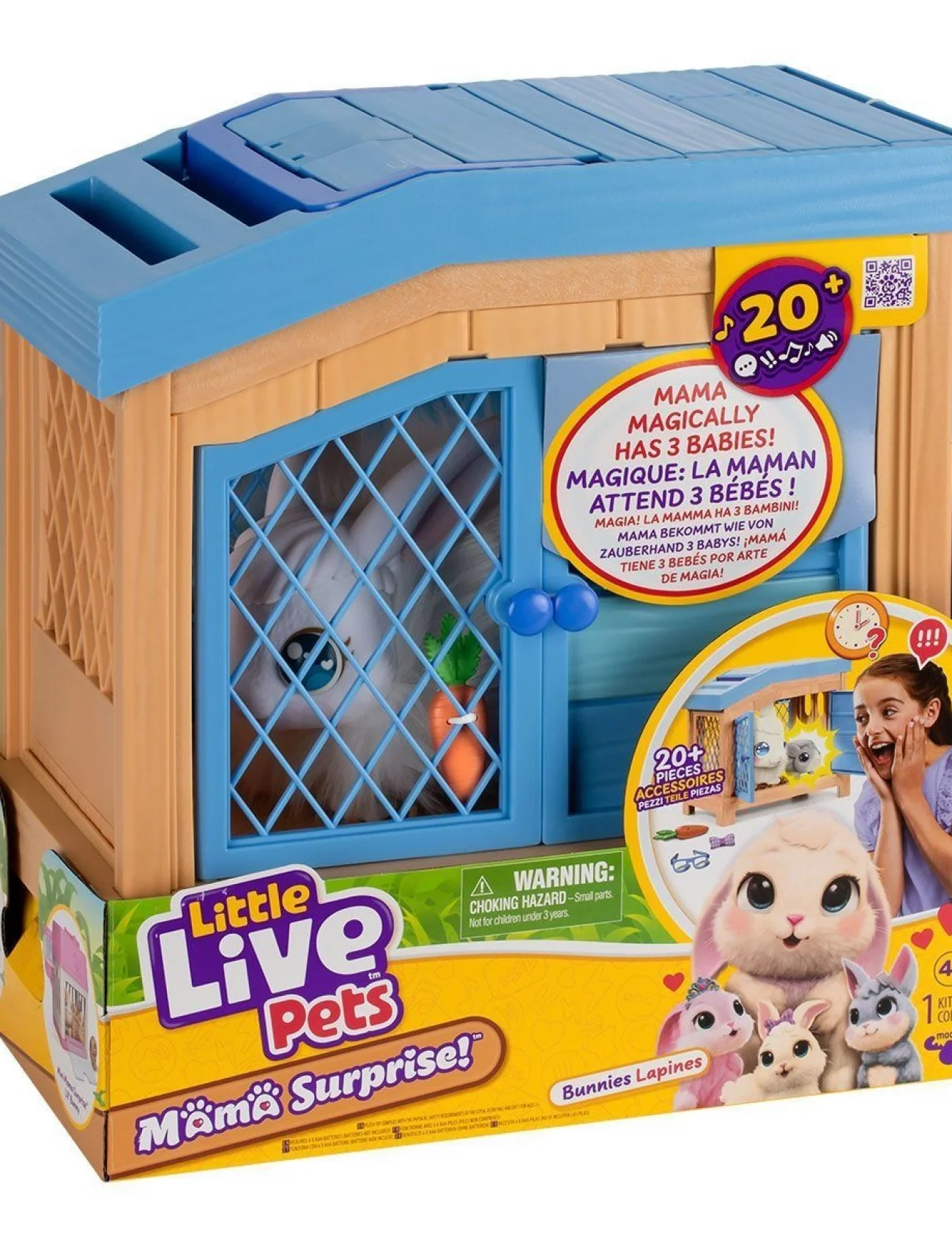 LP303000 Little Live Pets Anne Tavşan ve Yavruları Oyun Seti - 26593