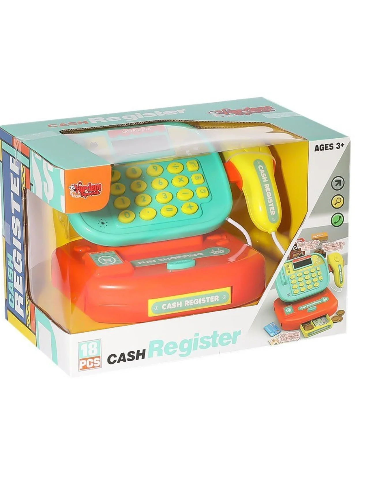 LS820A36-8 Işıklı Hesap Makineli Yazar Kasa -Vardem