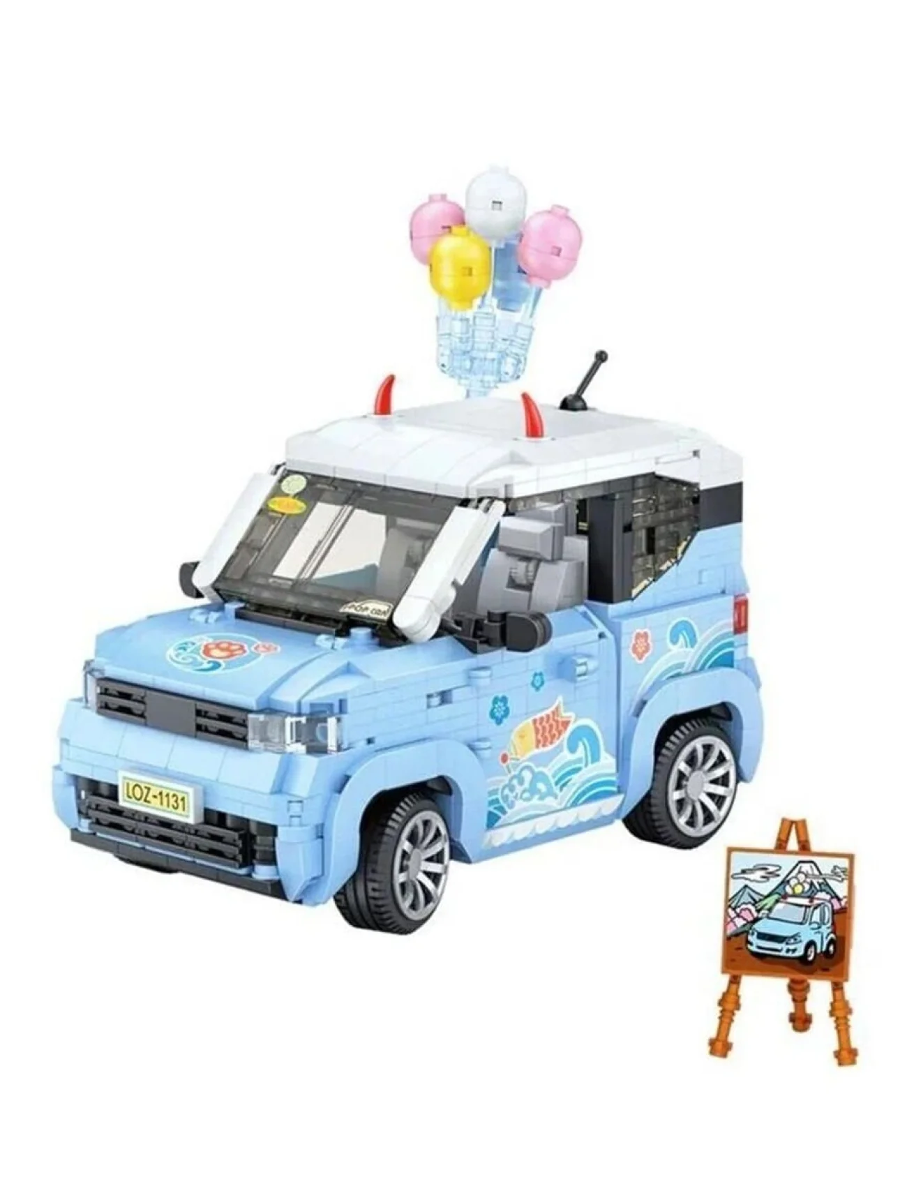 LZ-1131 LOZ BALON ARABASI MAVİ 875 PARÇA BLOCK OYUNCAK