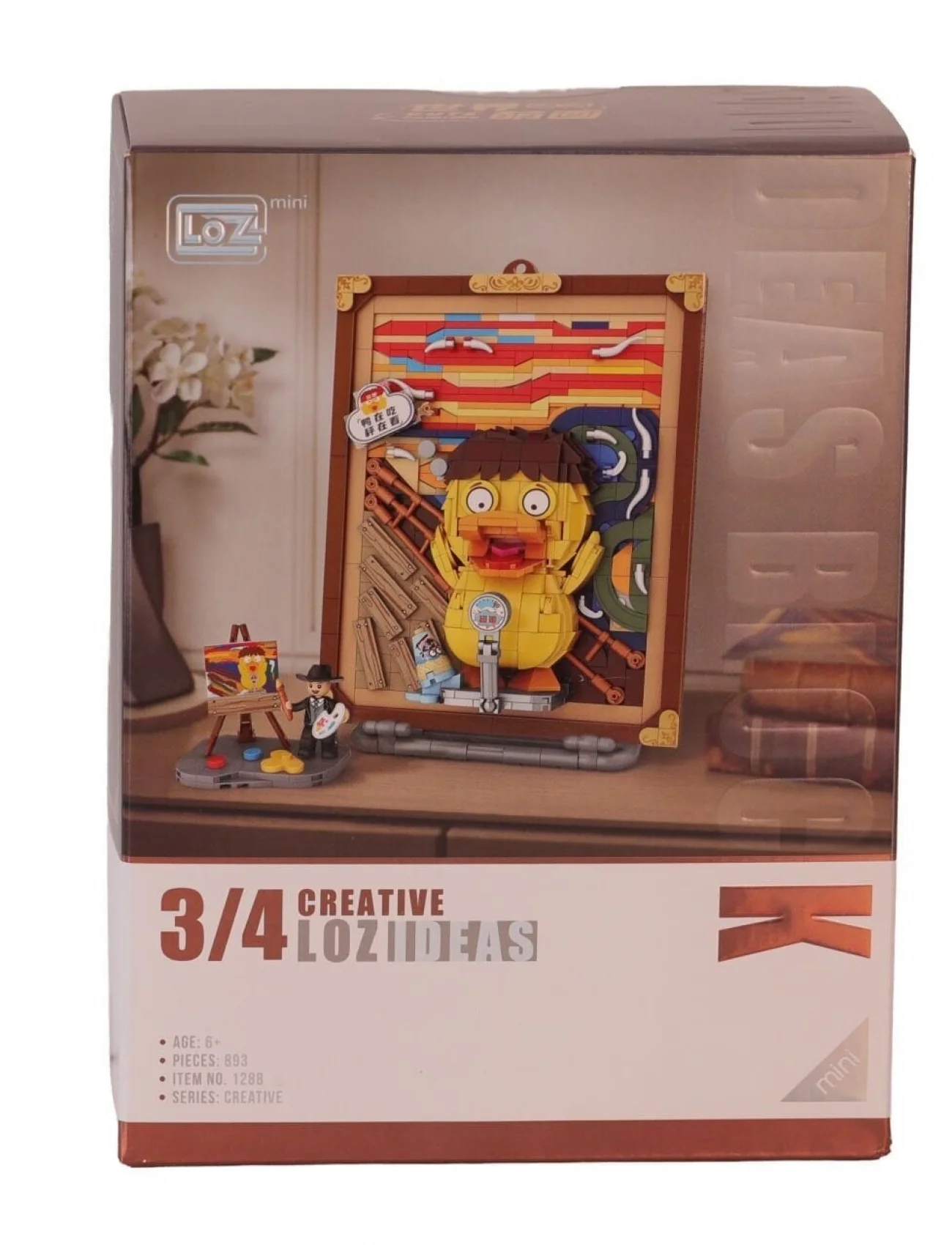 LZ-1288 LOZ ÖRDEK AHŞAP BOYAMA 893 PARÇA BLOCK OYUNCAK