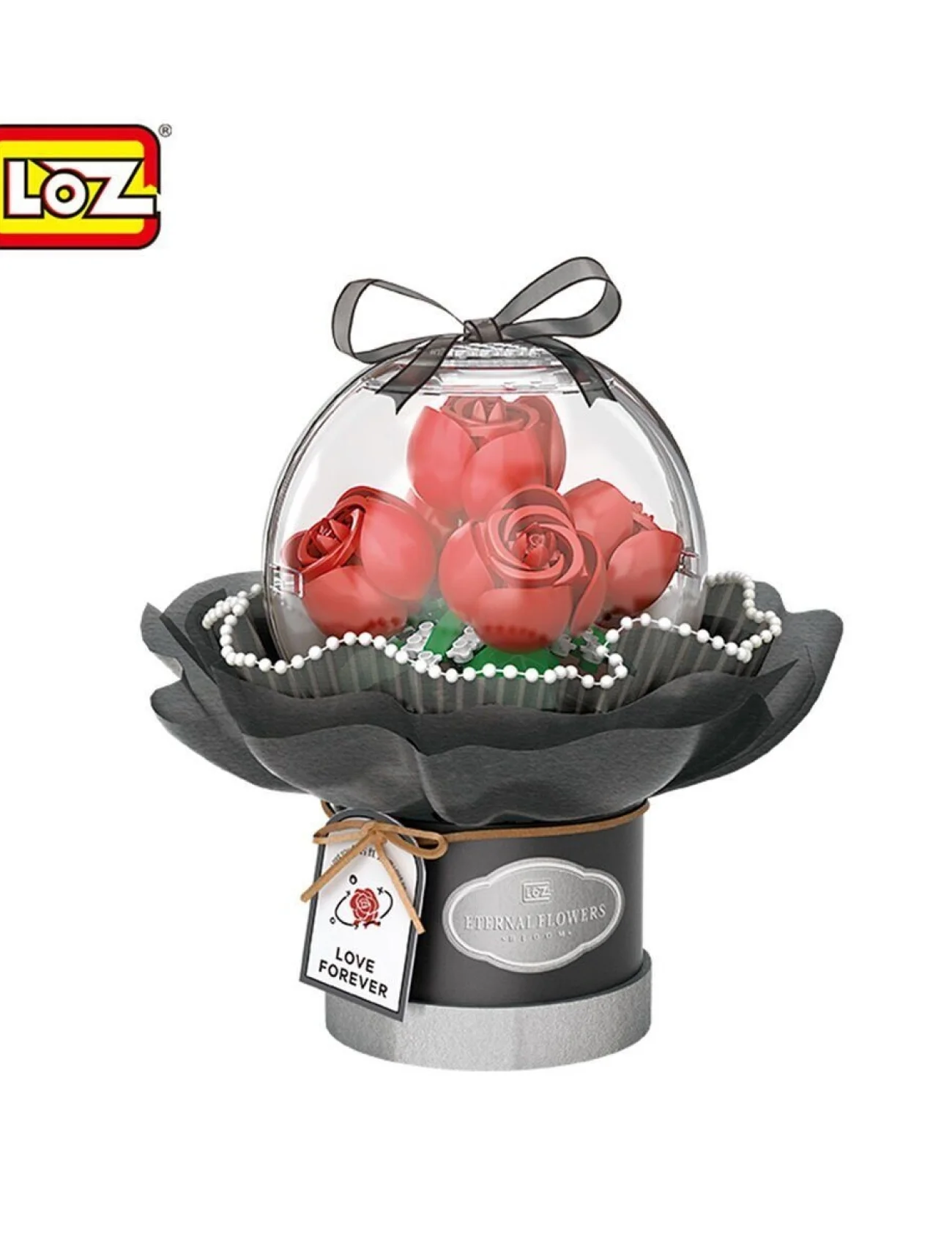 LZ-1300 LOZ LEDLİ KIRMIZI GÜL BUKETİ 305 PARÇA BLOCK OYUNCAK