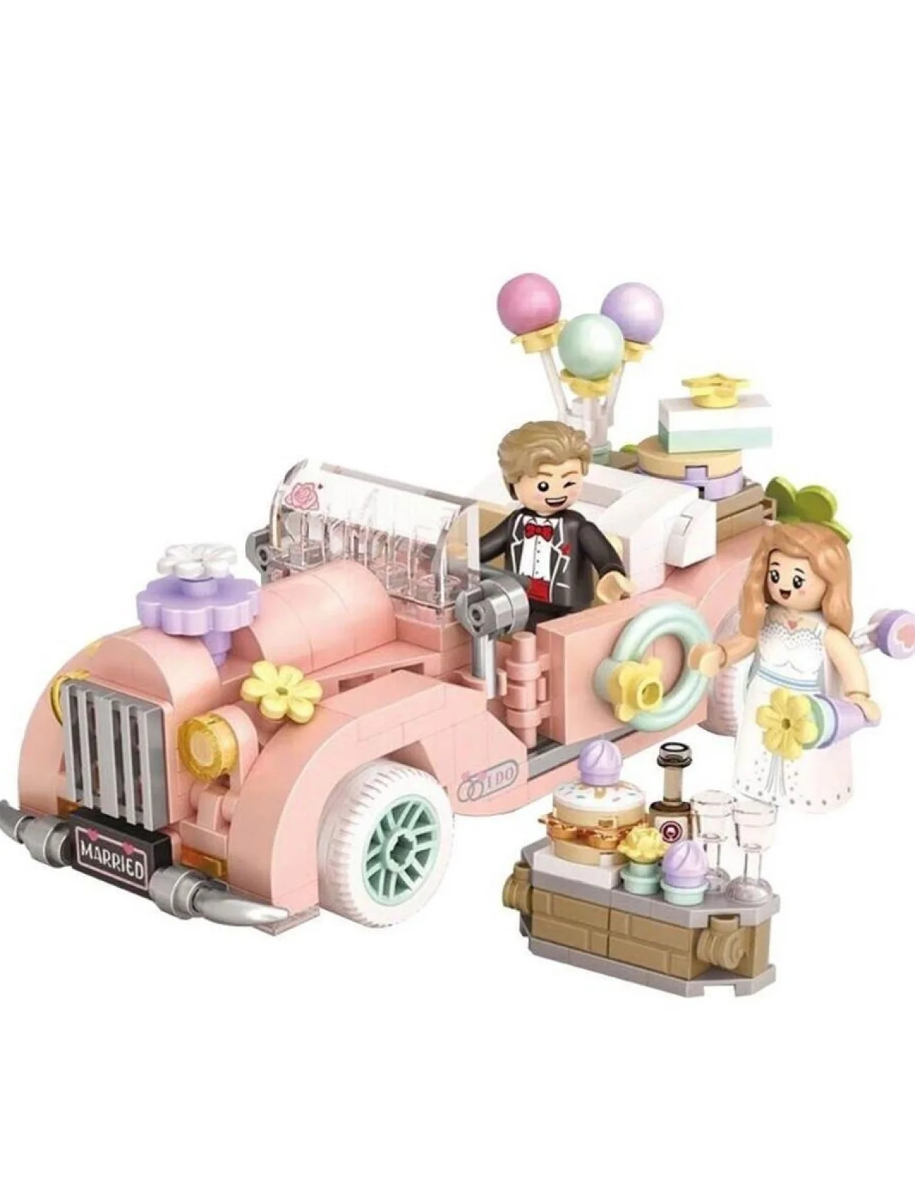 LZ-4210 LOZ ESKİ MODEL DÜĞÜN ARABASI 290 PARÇA BLOCK OYUNCAK