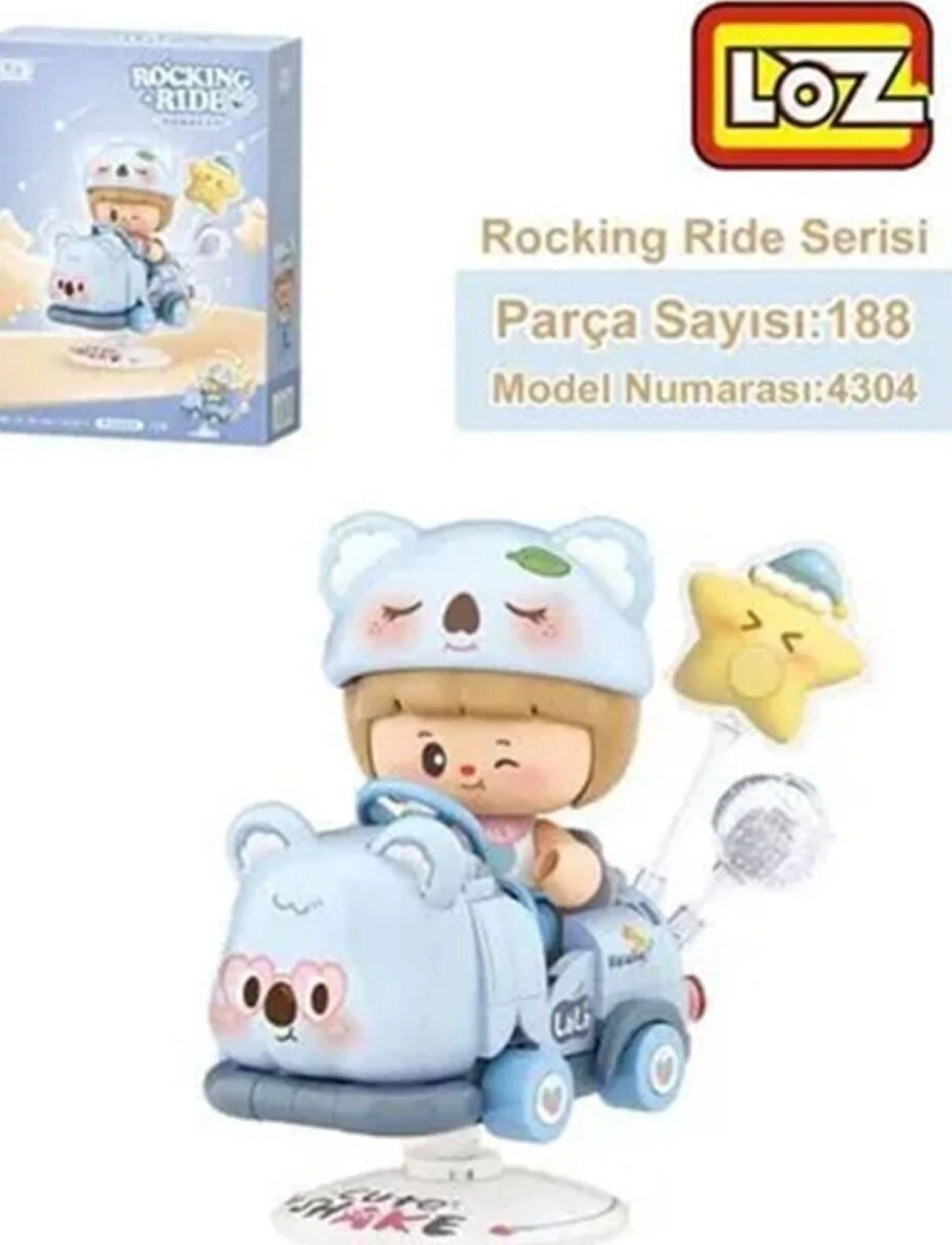 LZ-4304 LOZ KOALA SALLANMA SÜRÜŞÜ 188 PARÇA BLOCK OYUNCAK