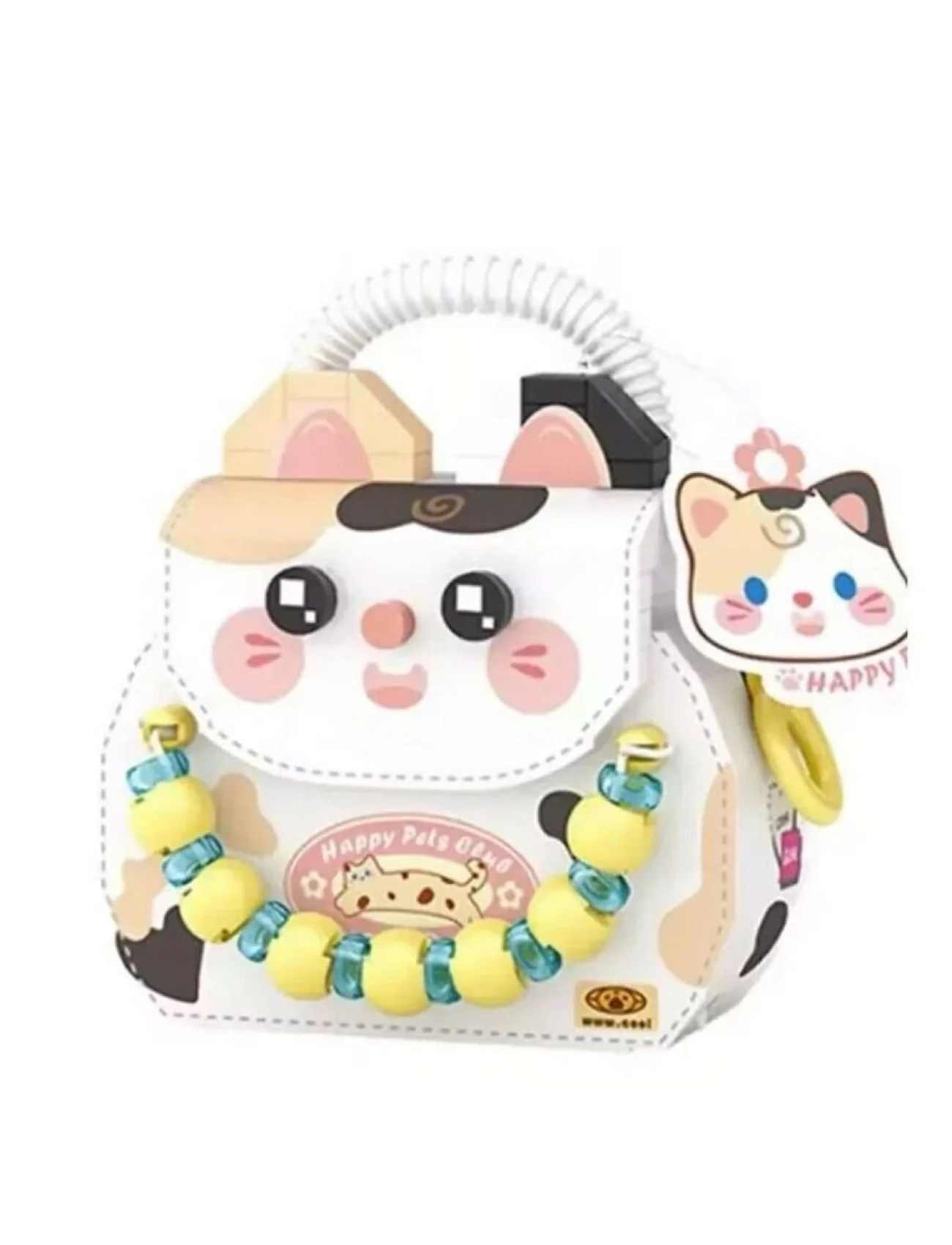 LZ-8843 LOZ KEDİ FİGÜRLÜ MEYVE ÇANTASI 360 PARÇA BLOCK OYUNCAK