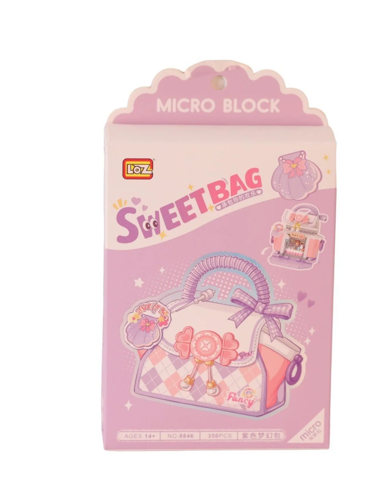 LZ-8846 LOZ MOR ÇANTA 350 PARÇA BLOCK OYUNCAK