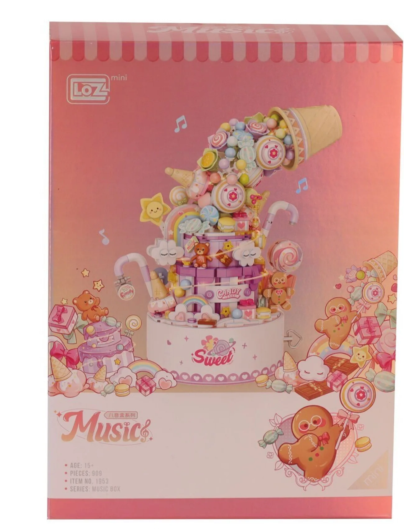 LZ1953 LOZ  MÜZİK KUTUSU  BLOCK OYUNCAK 909 PARÇA