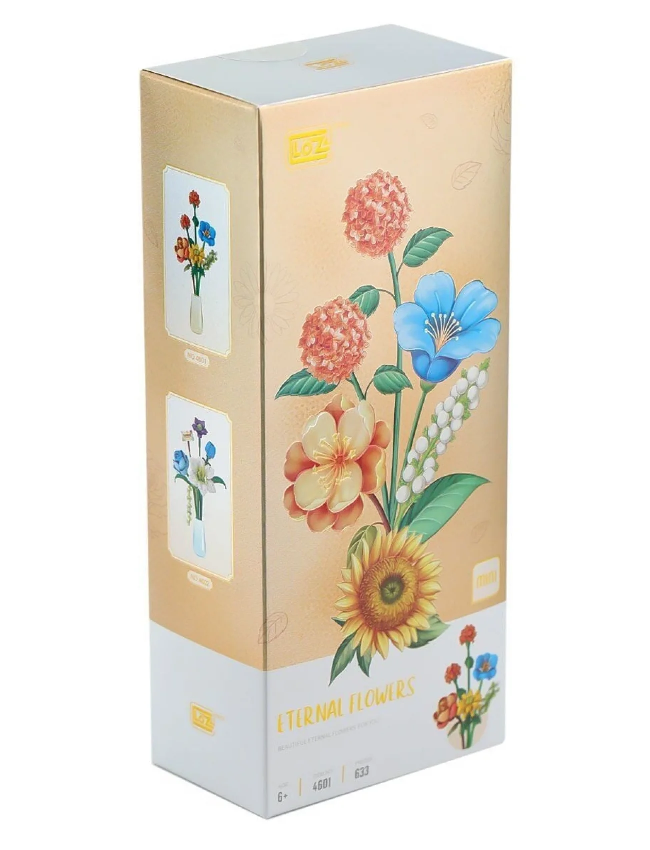 LZ4601 LOZ Eternal Flowers Serisi - Alacakaranlık Turuncu Işık 633 Parça Yapım Seti