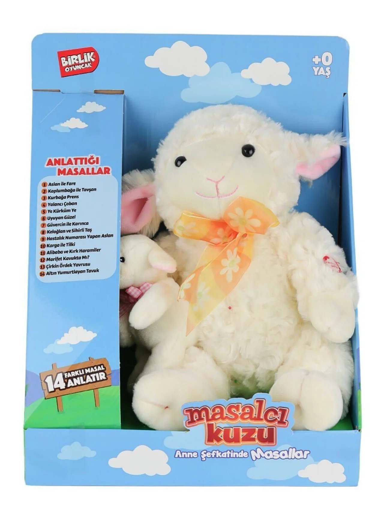 M-1117526-12 Türkçe Yavrulu Masal Anlatan Kuzu -Birliktoys