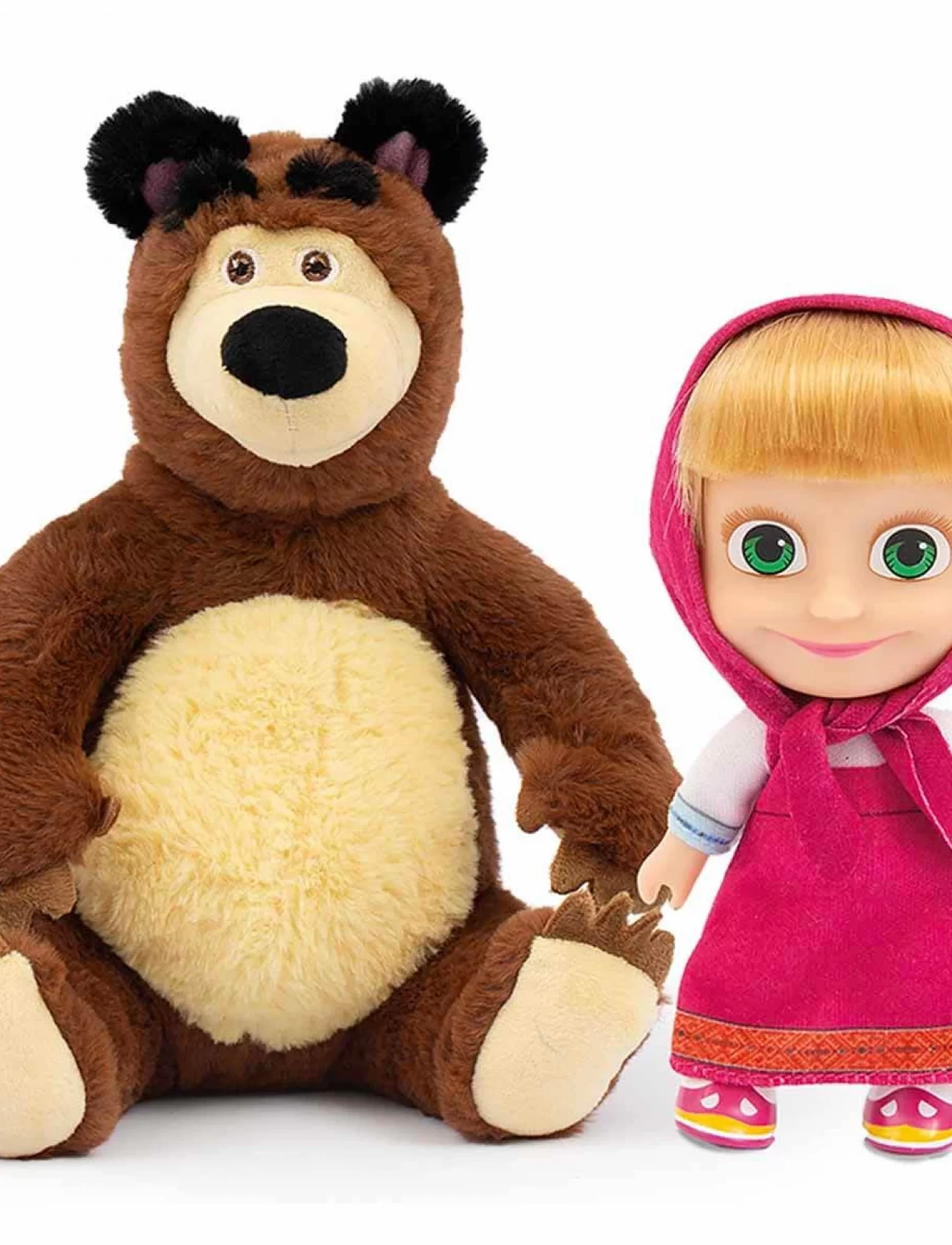 Masha & Koca Ayı 20 Cm Peluş 12 Cm Bebek Mha21000