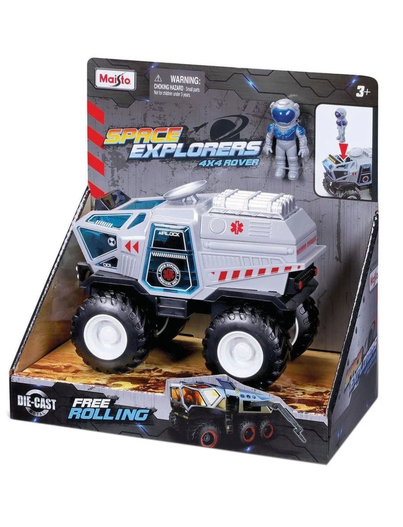 MAY 21251 Maisto Space Explorers 4x4 Rover Uzay Aracı ve Figür