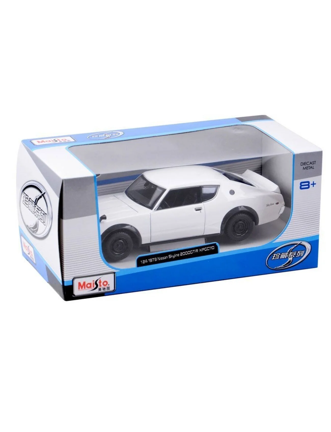 MAY 31528 Maisto 1/24 1973 Nissan Skyline 2000GT-R KPGC110 -Necotoys