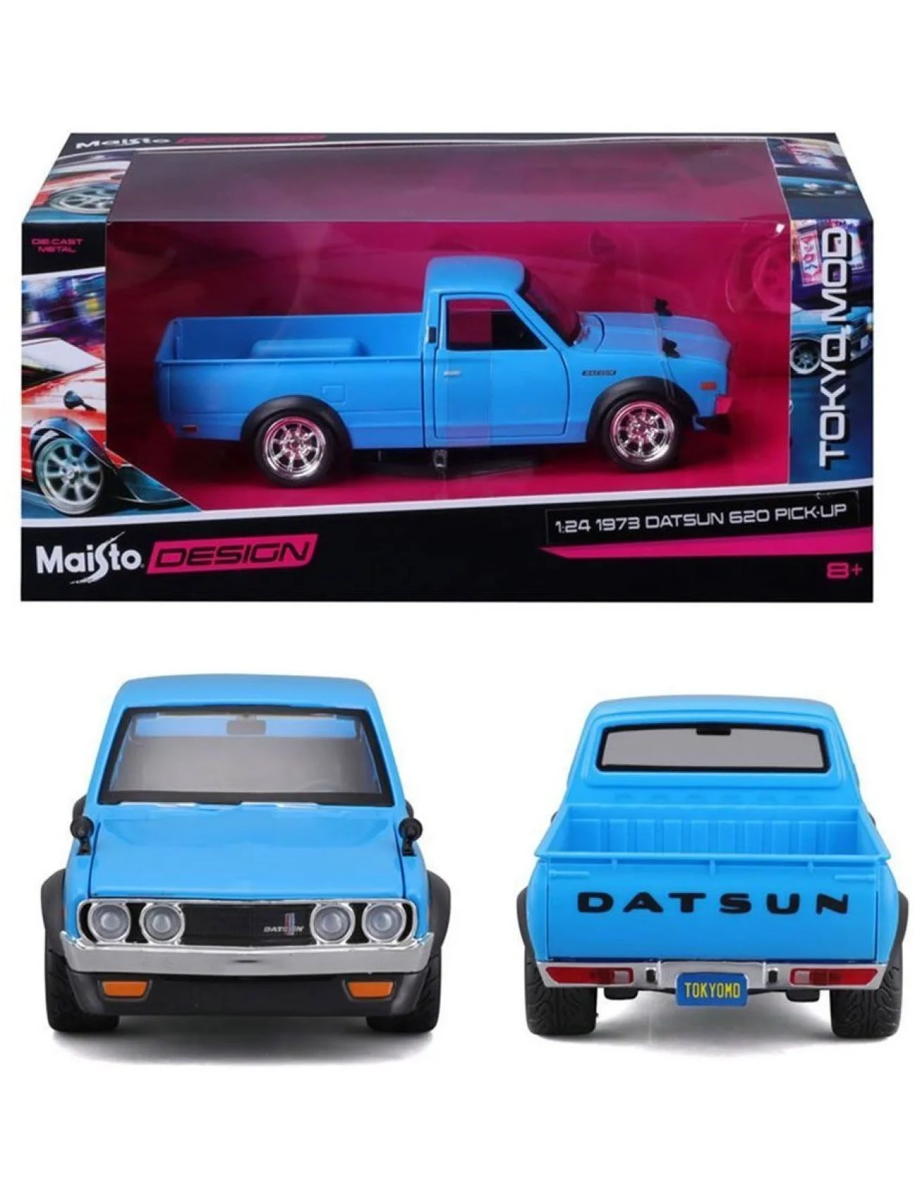 MAY 32528 1973 Datsun 620 Pick Up 1:24 Model Araba -Necotoys