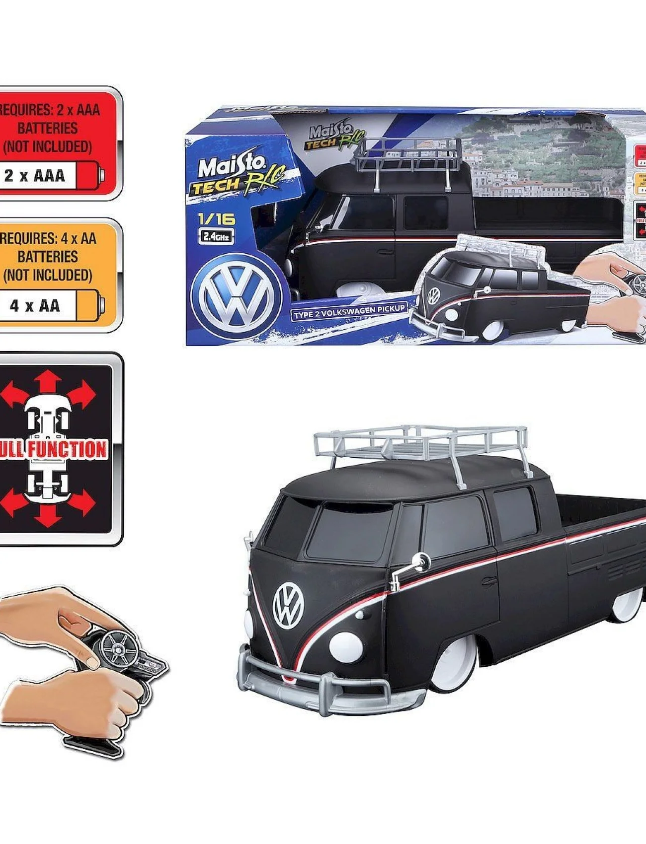 MAY 82707 Kumandalı Type 2 Volkswagen Pick Up 1:16 -Necotoys