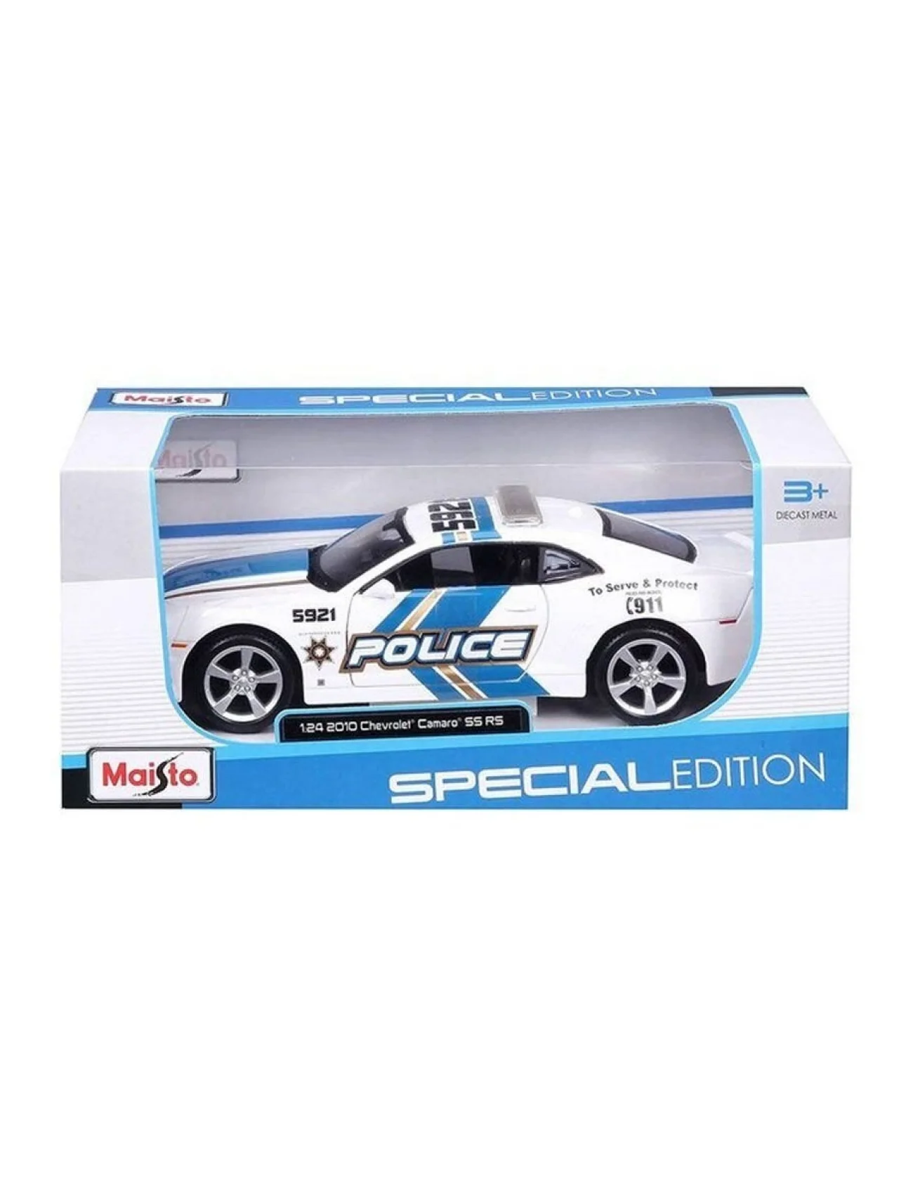 MAY32108 Maisto 1:24 2010 Model Chevrolet Camaro SS RS Police Model Araba -Necotoys