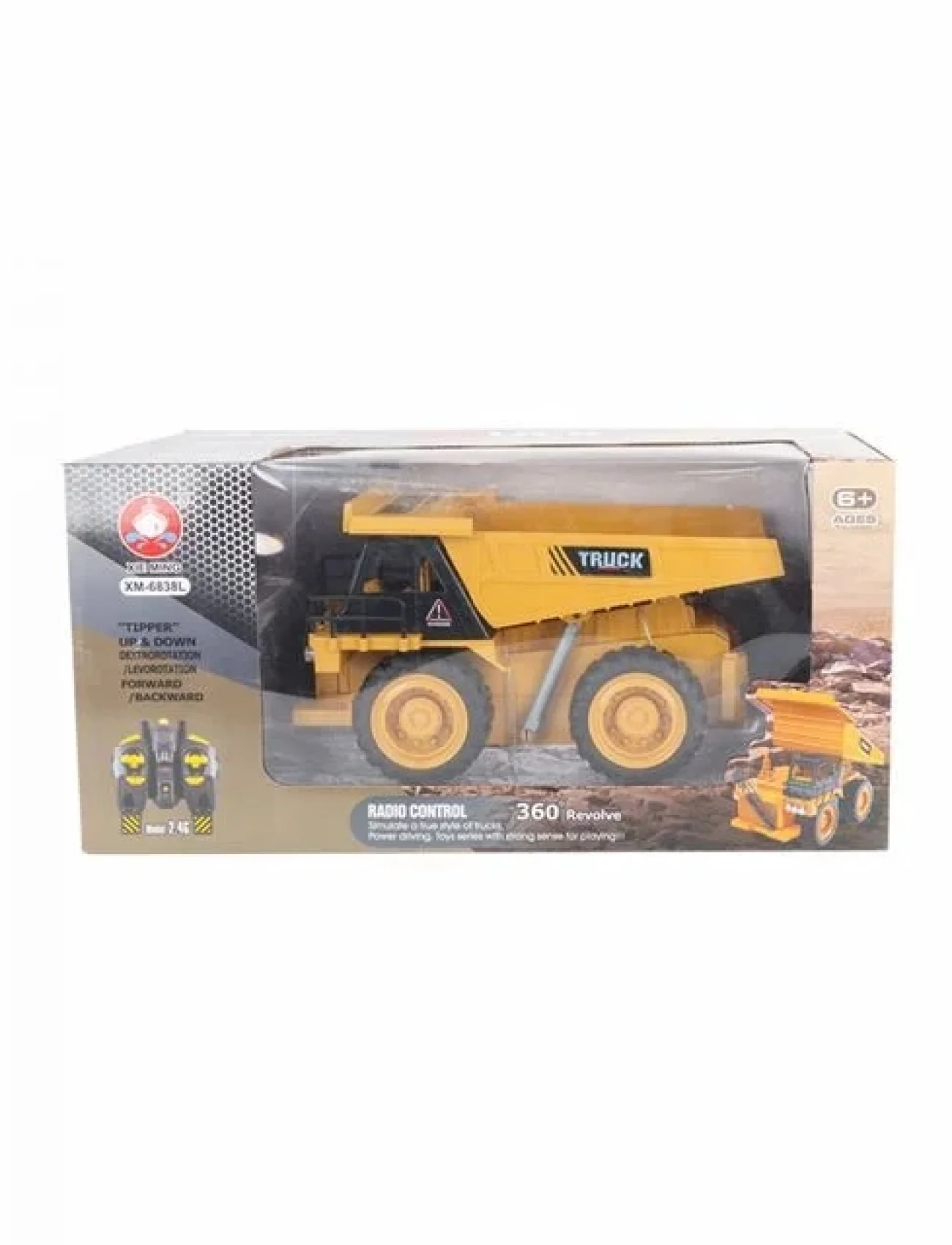 Mega 2.4g 6w R/c Fonksiyonlu Uzaktan Kumandalı İnşaat Motoru Pilli