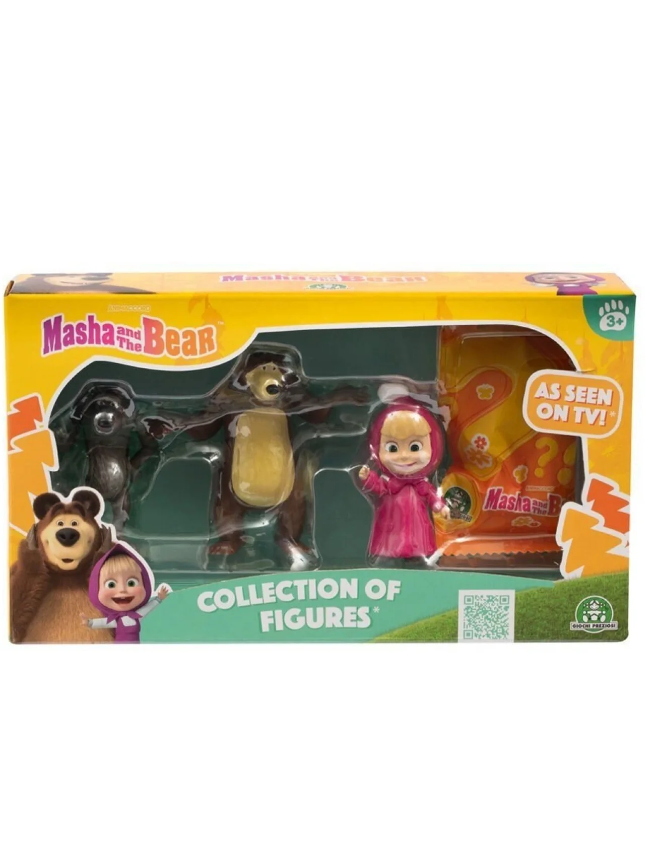 MHA61000 Maşa ve Koca Ayı 4lüı Figür Set