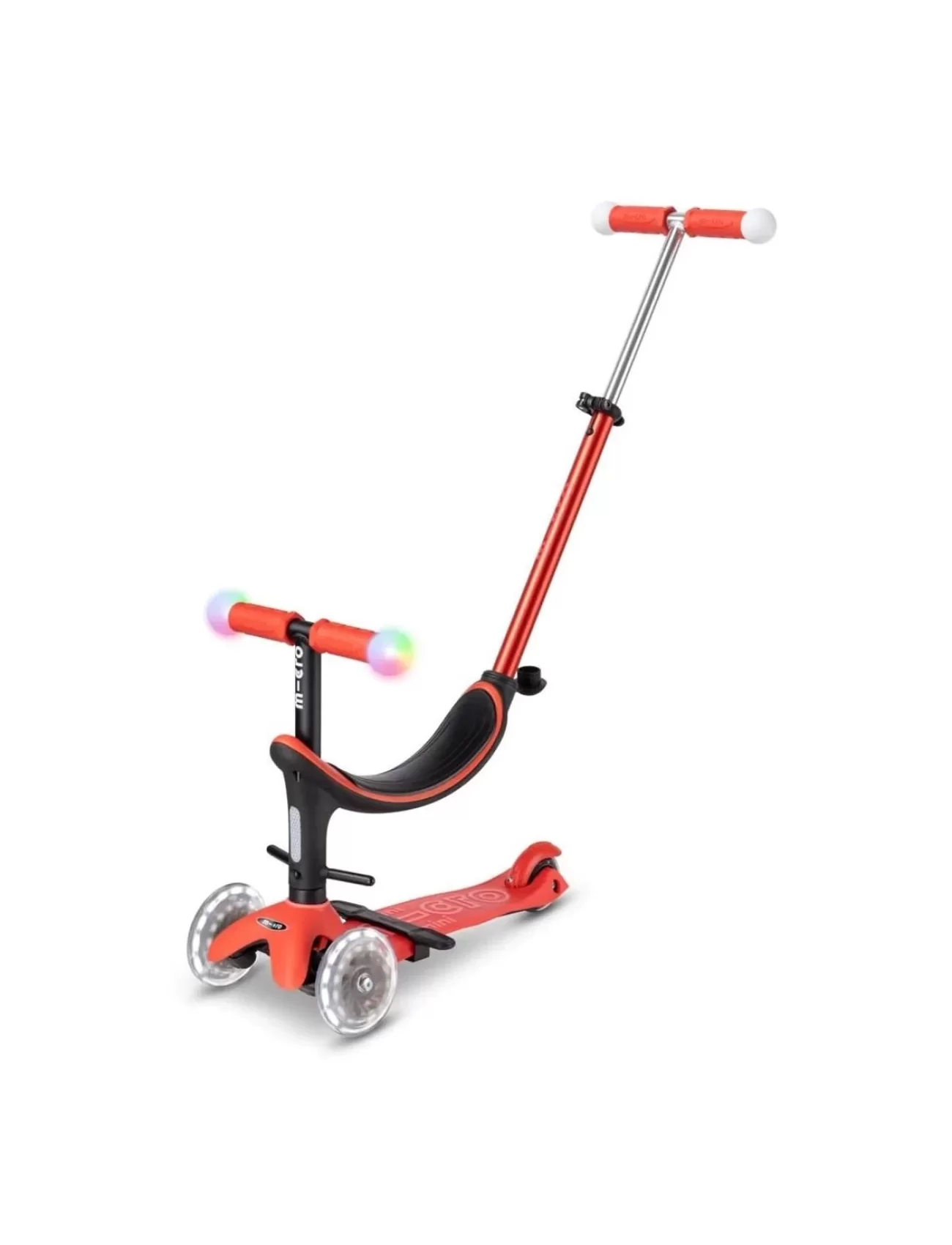 Micro Mini2grow Deluxe Magic Led Scooter Red