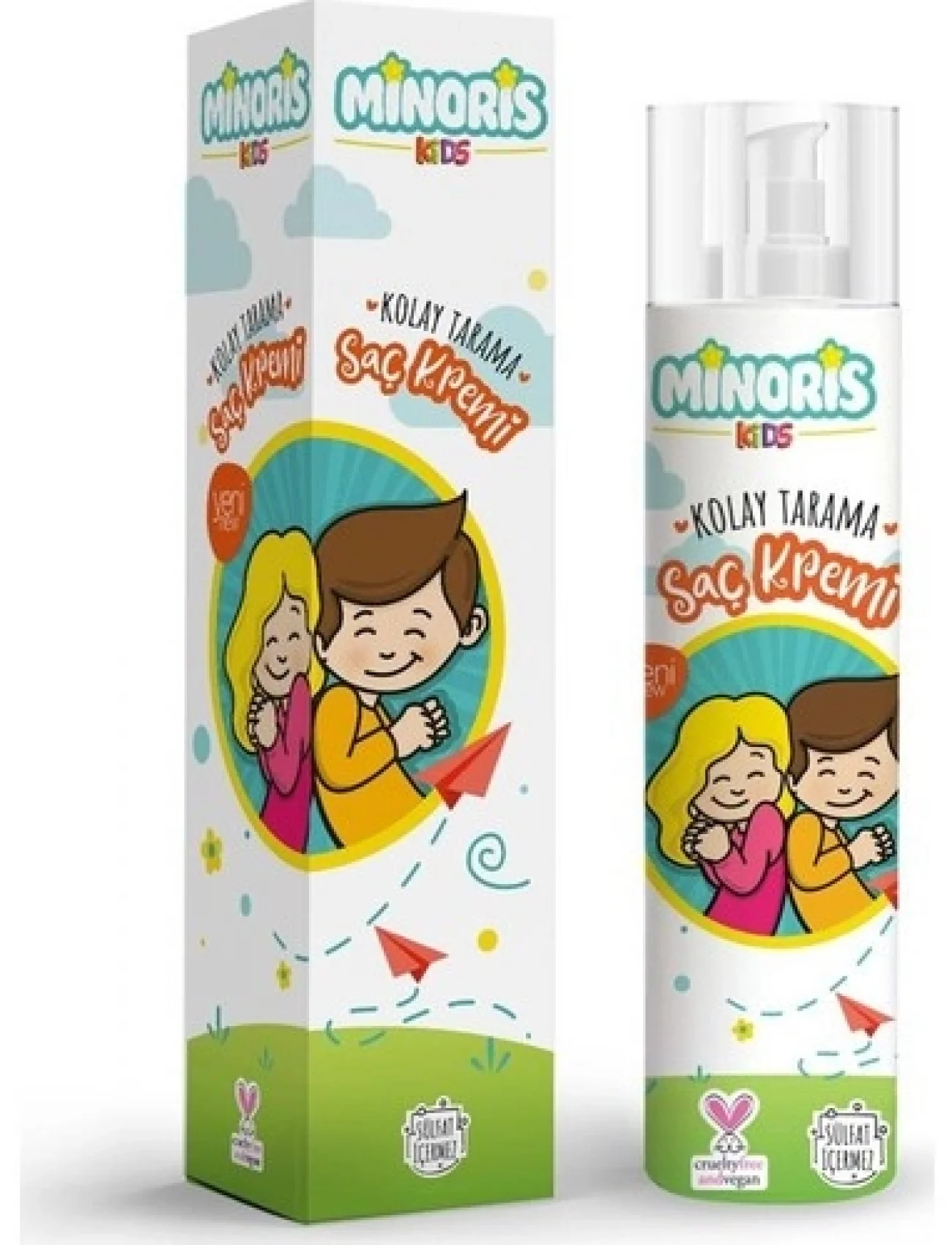 Minoris Kids Organik Kolay Tarama Saç Kremi 200 Ml