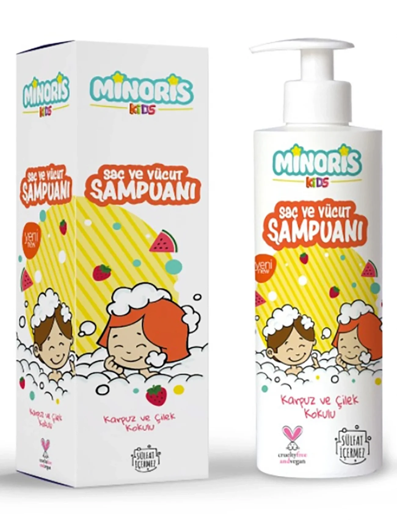 Minoris Kids Organik Saç Ve Vücut Şampuanı 400 Ml