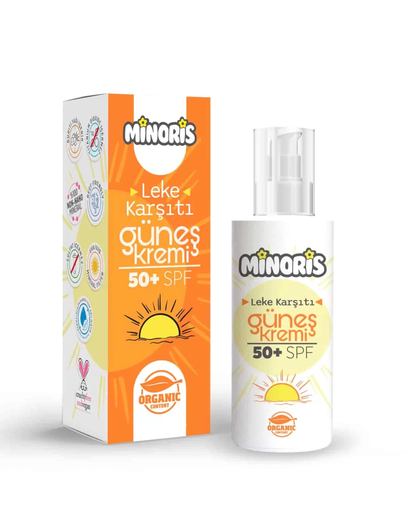 Minoris Organik Leke Karşıtı Güneş Kremi 150ml