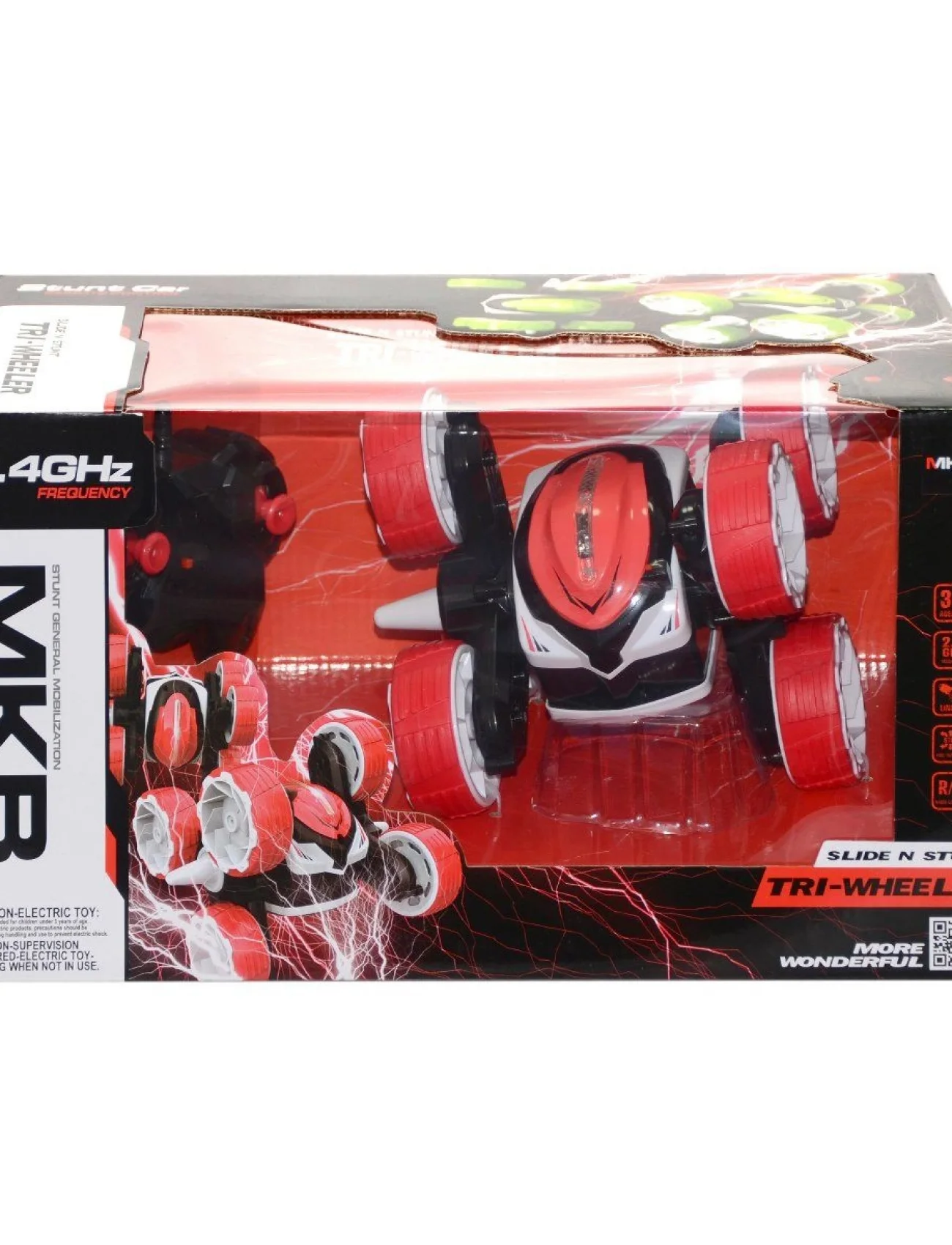 MKB-5588-617 Kumandalı Şarjlı 3 Tekerlek Akrobat Araba -Vardem