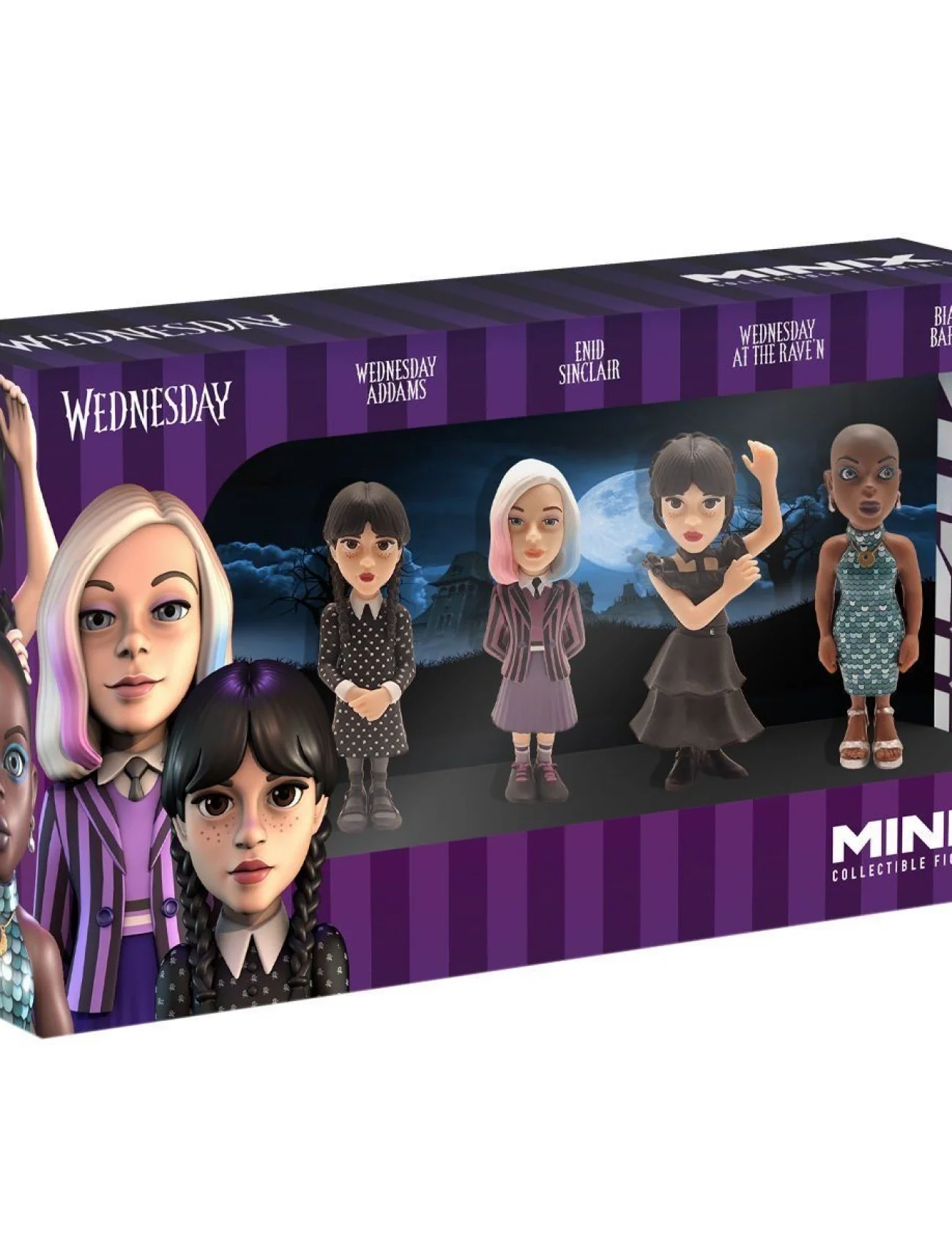 MNXH8000 Minix Wednesday 4lü Figür - Koleksiyon Figürü