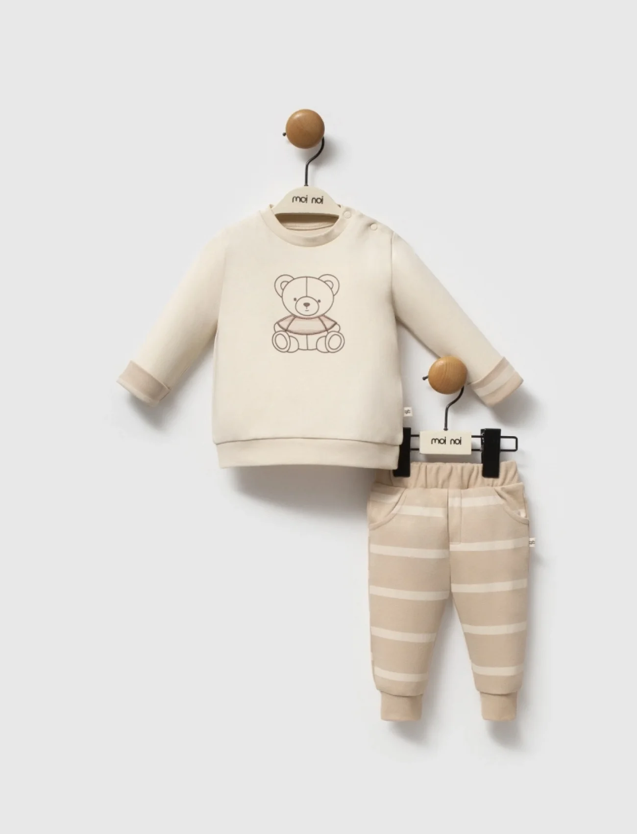 Moi Noi My Bear 2li Takım Mnb5354 Ekru