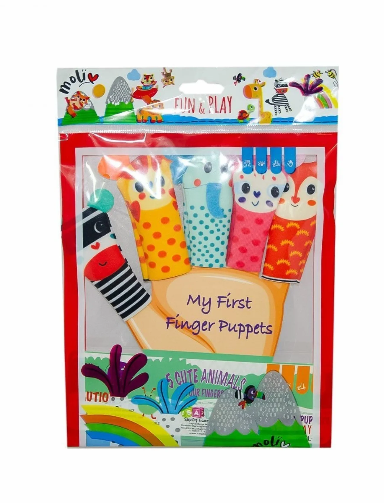 MOL-108 Hayvan Parmak Kukla -Asya Oyuncak