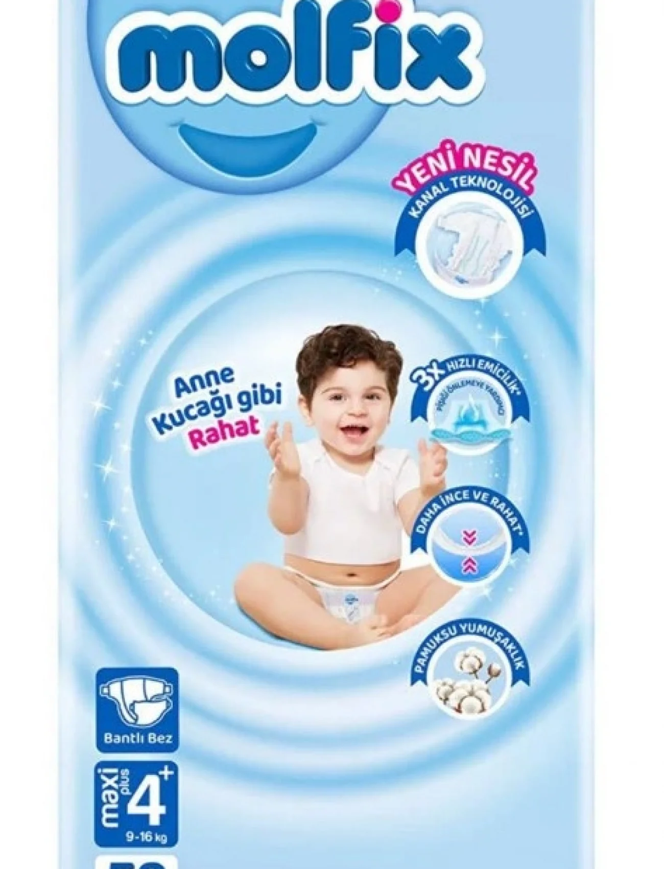 Molfix Bebek Bezi Fırsat Paketi 4+ Beden 9-16 Kg 52 Adet