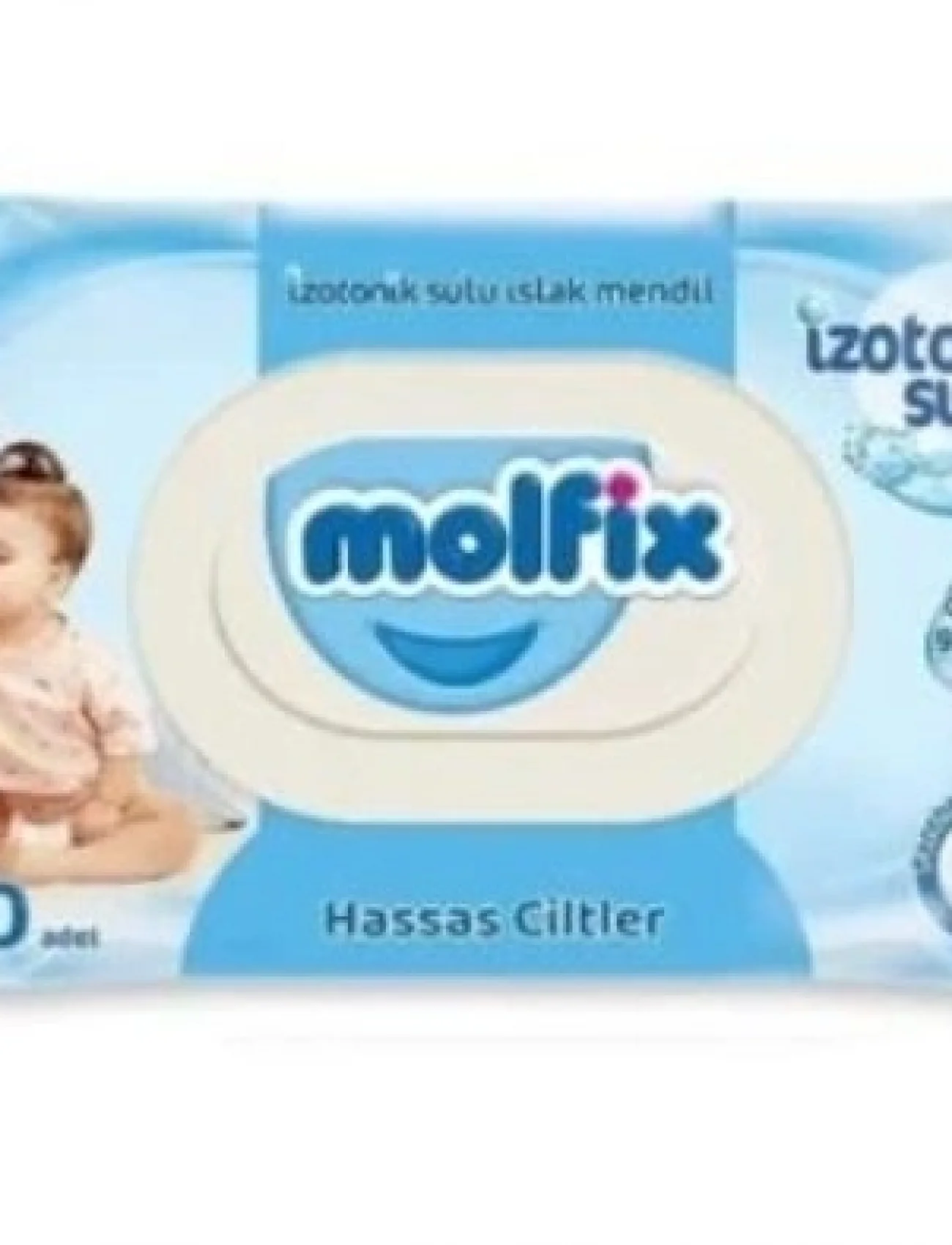 Molfix İzotonik Sulu Pamuk Hassas Islak Havlu Mendil 60lı