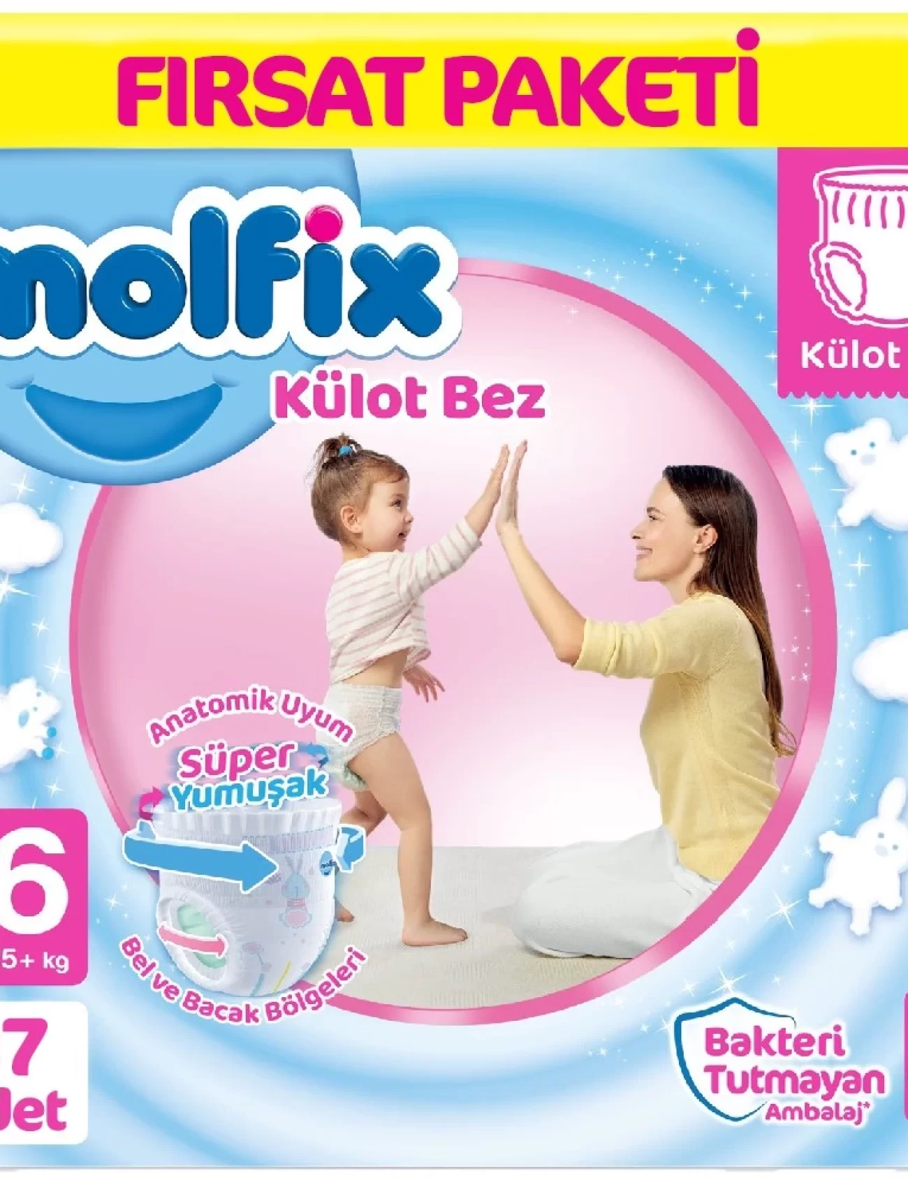 Molfix Külot Bez Fırsat Paketi 6 Beden 15+ Kg 37 Adet