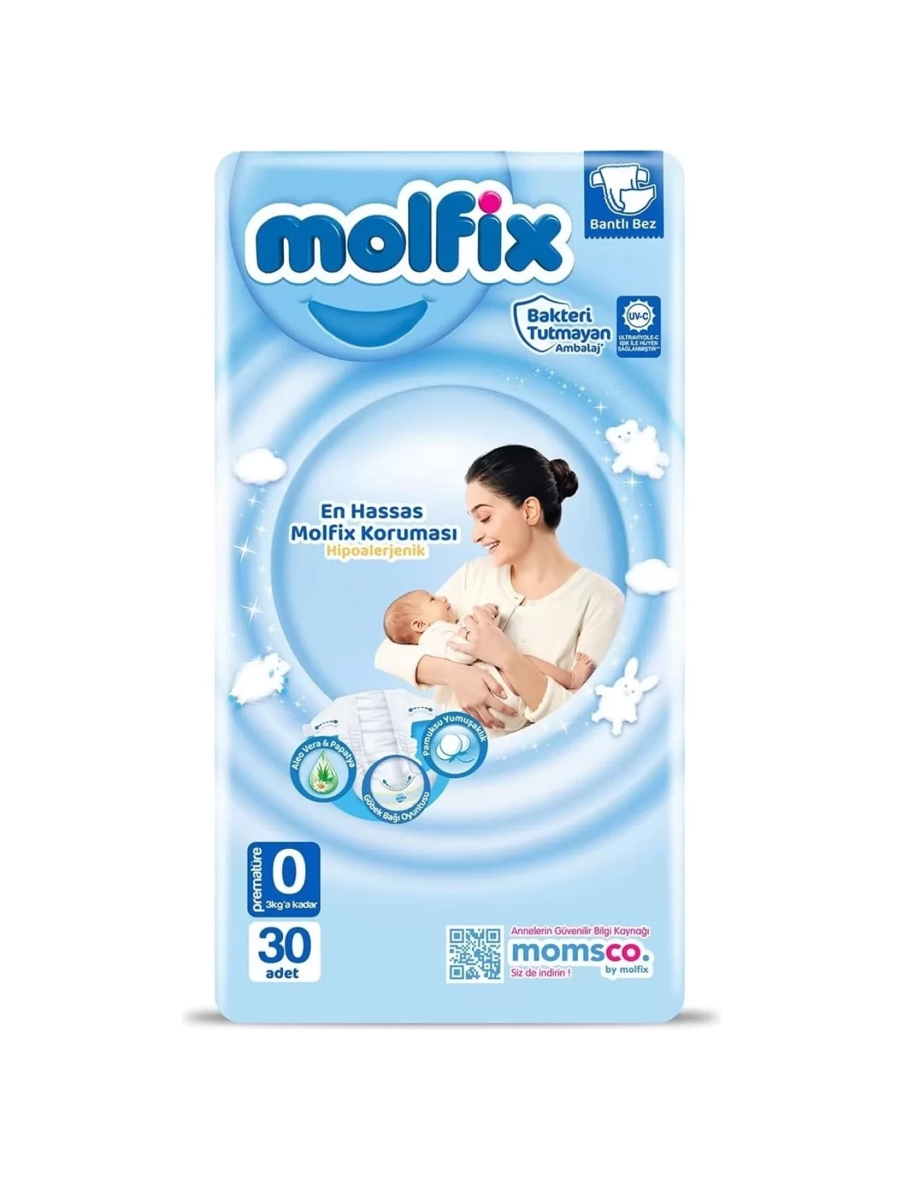 Molfix Premature Bebek Bezi 0 Beden 0-3 Kg 30 Adet