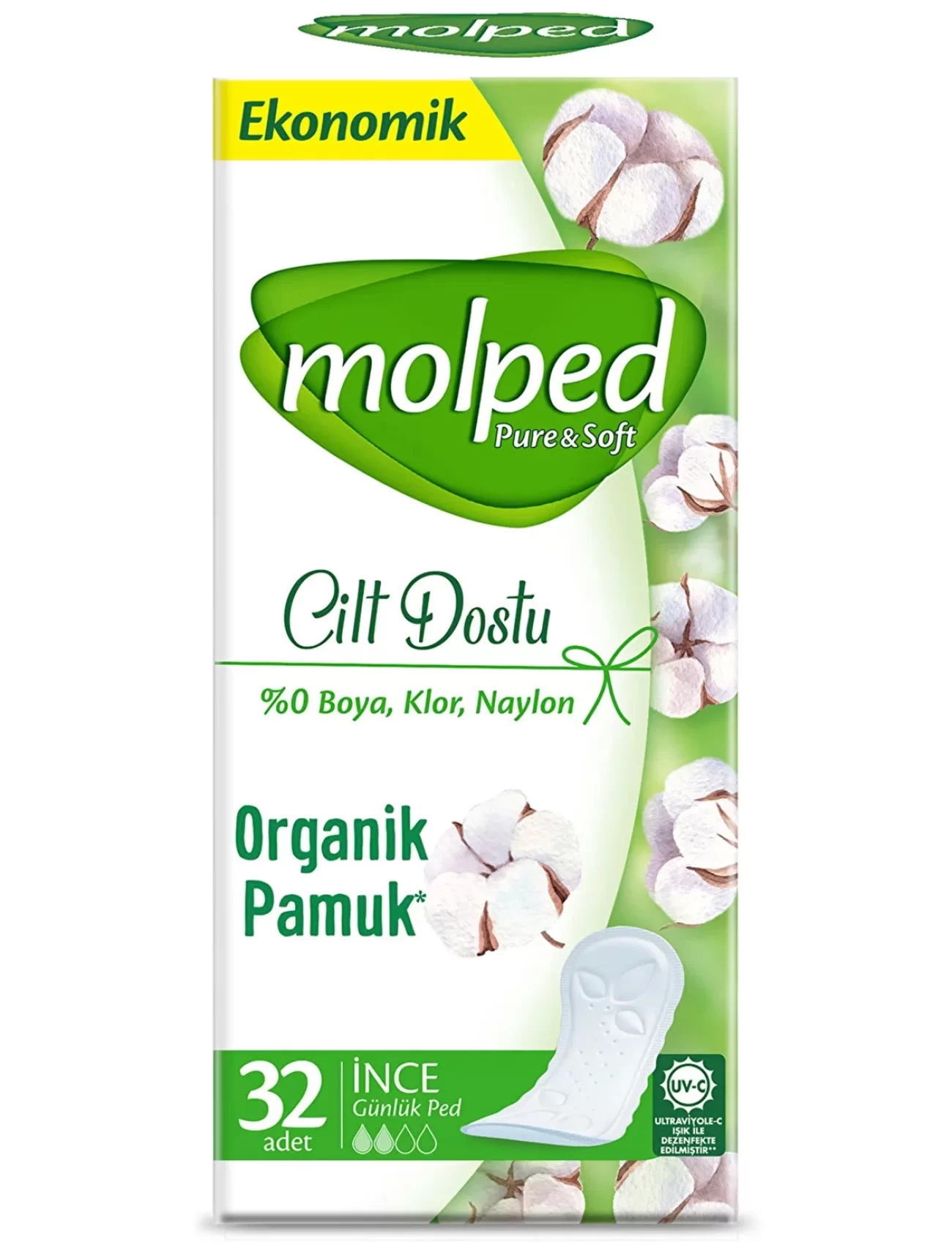 Molped Pure&Soft Cilt Dostu Ped Eko 32 Adet