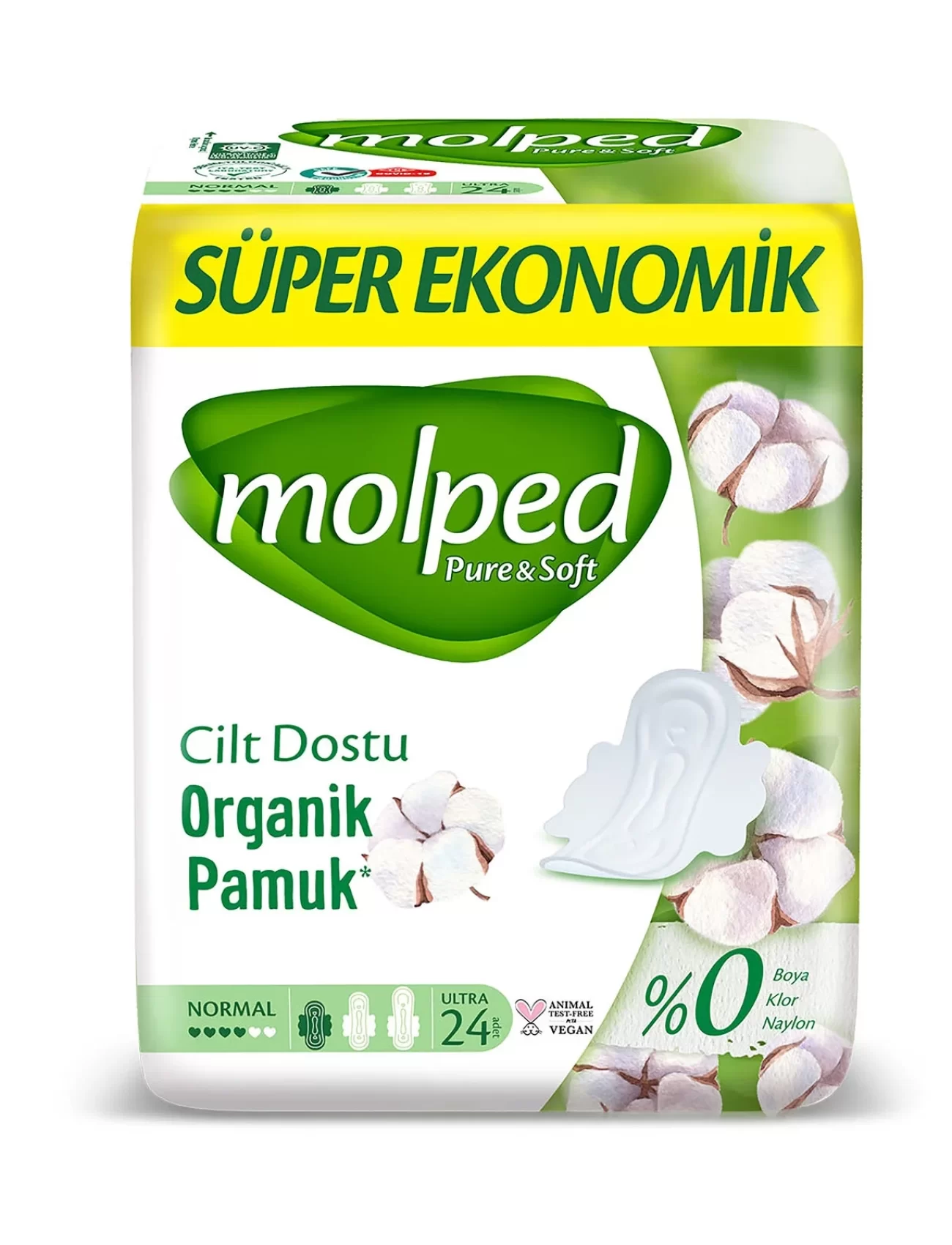 Molped Pure&Soft Normal Ped Süper Eko 24 Adet