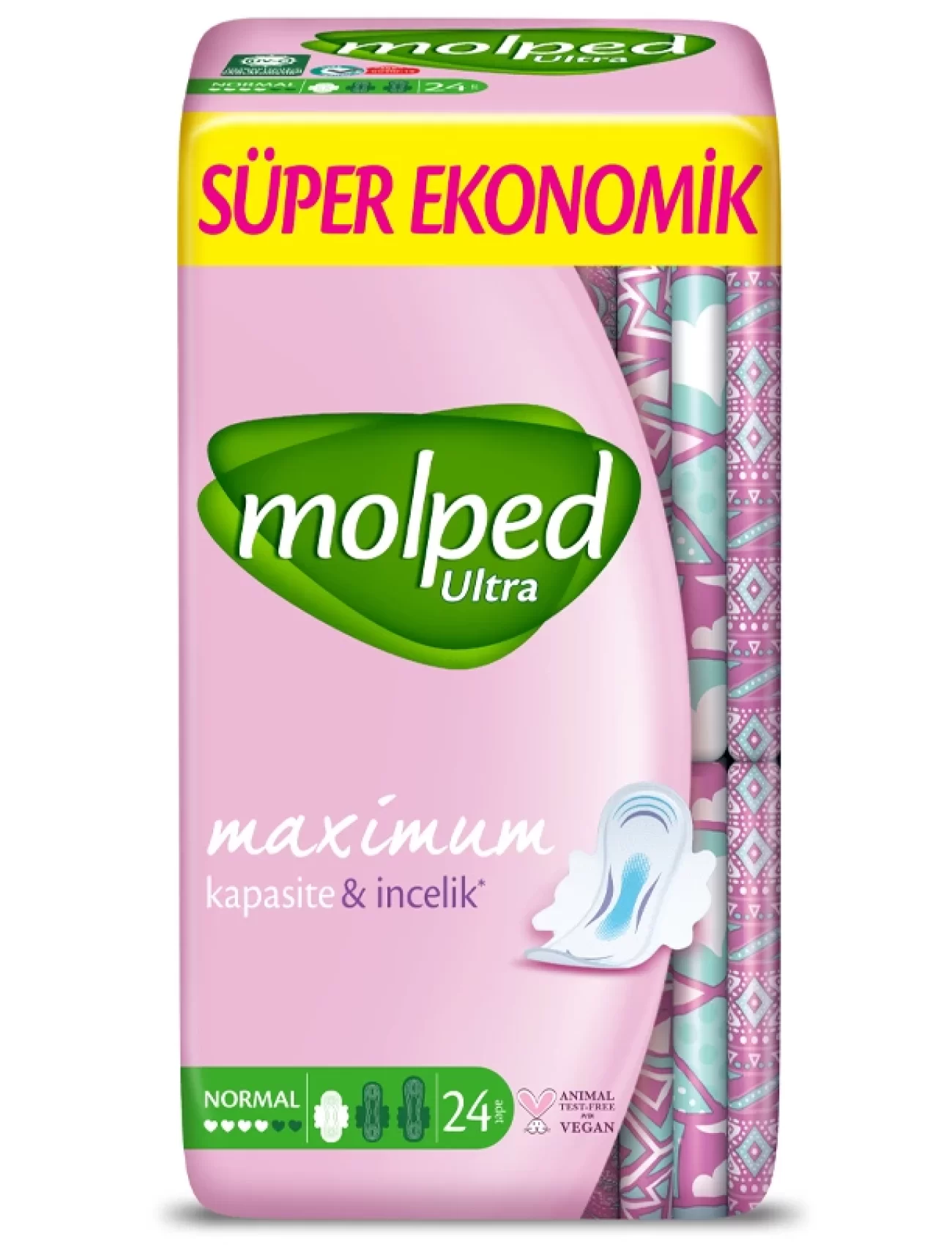 Molped Ultra Hijyenik Anatomik Ped Normal Süper Eko 24 Adet