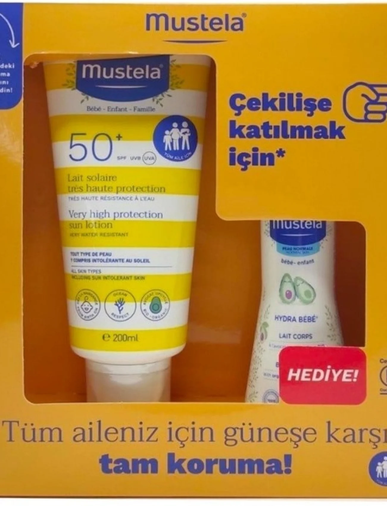 Mustela Güneş Kremi 200 Ml + 100 Ml Vücut Losyonu