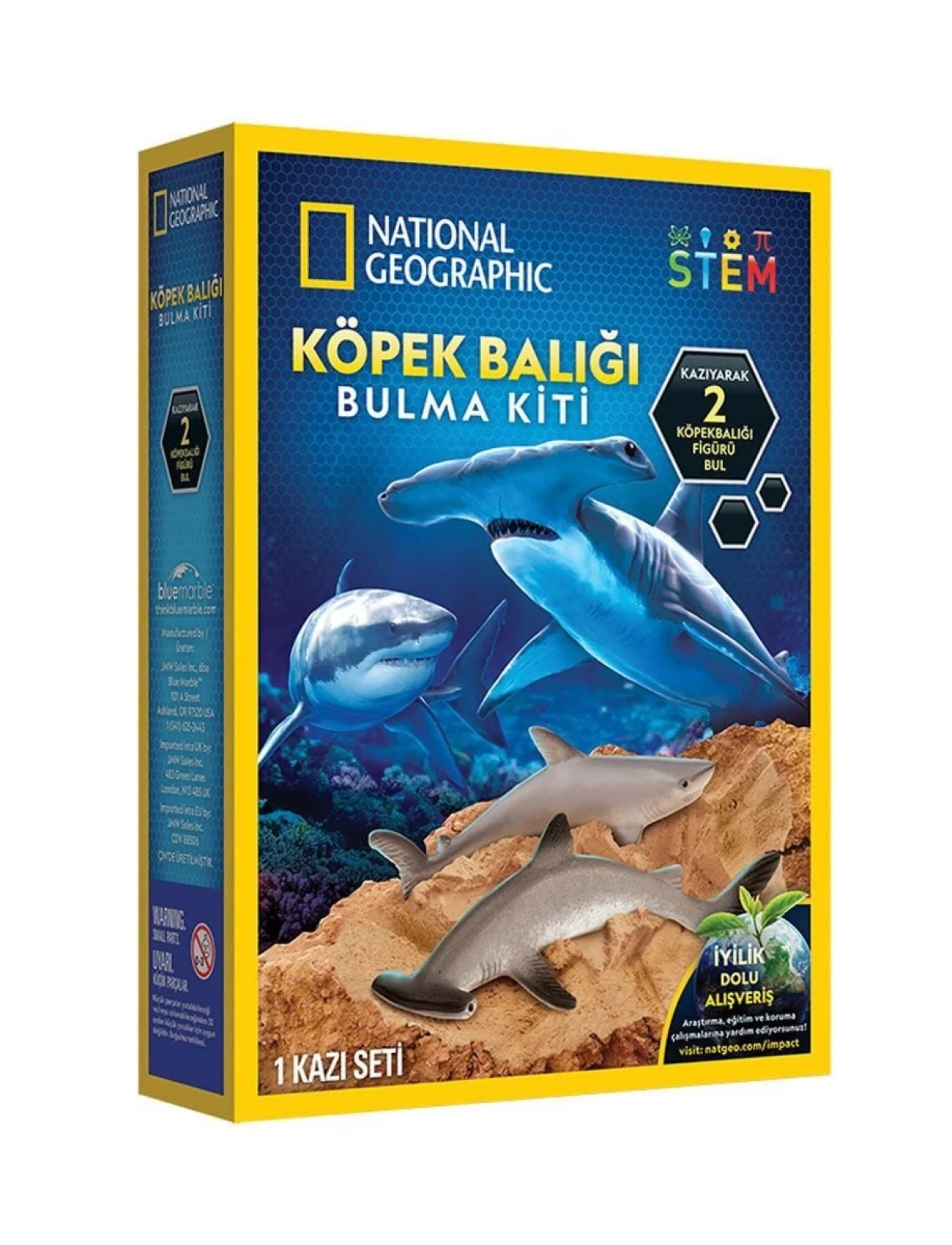 NAT07002 National Geographic Köpek Balığı Bulma Kiti - TRHAMSHDIG +6 yaş